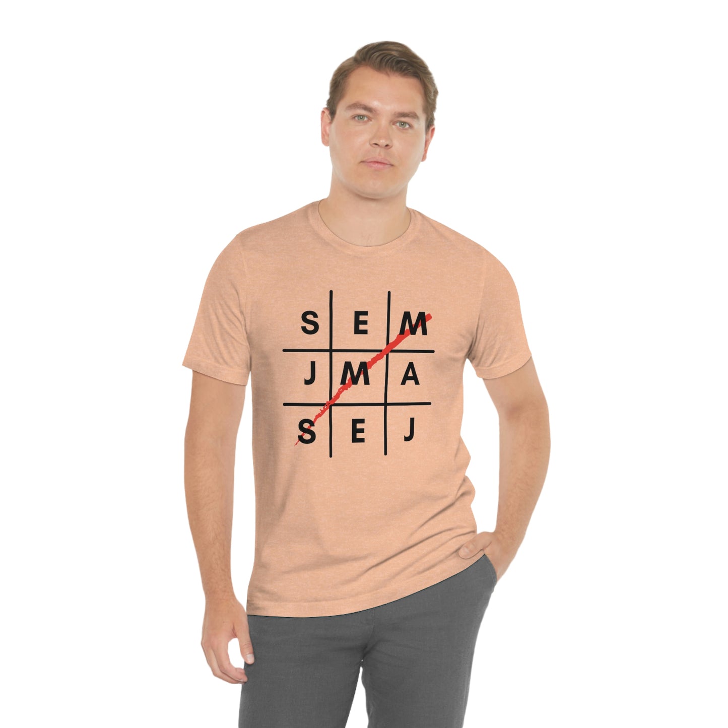 Semaj James Tic Tac Toe Unisex Jersey Short Sleeve Tee