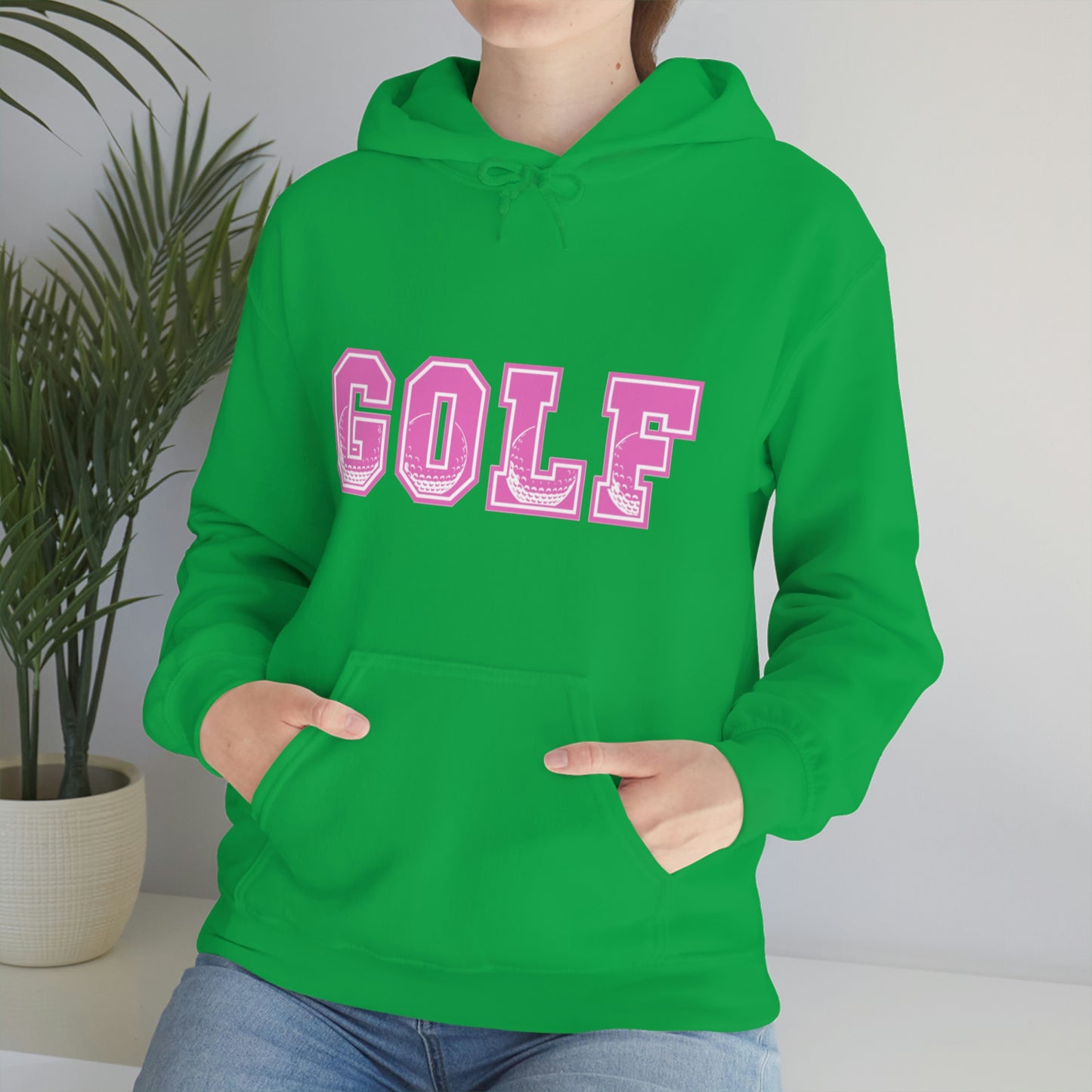 Golf Pink Unisex Heavy Blend™ Hooded Sweatshirt