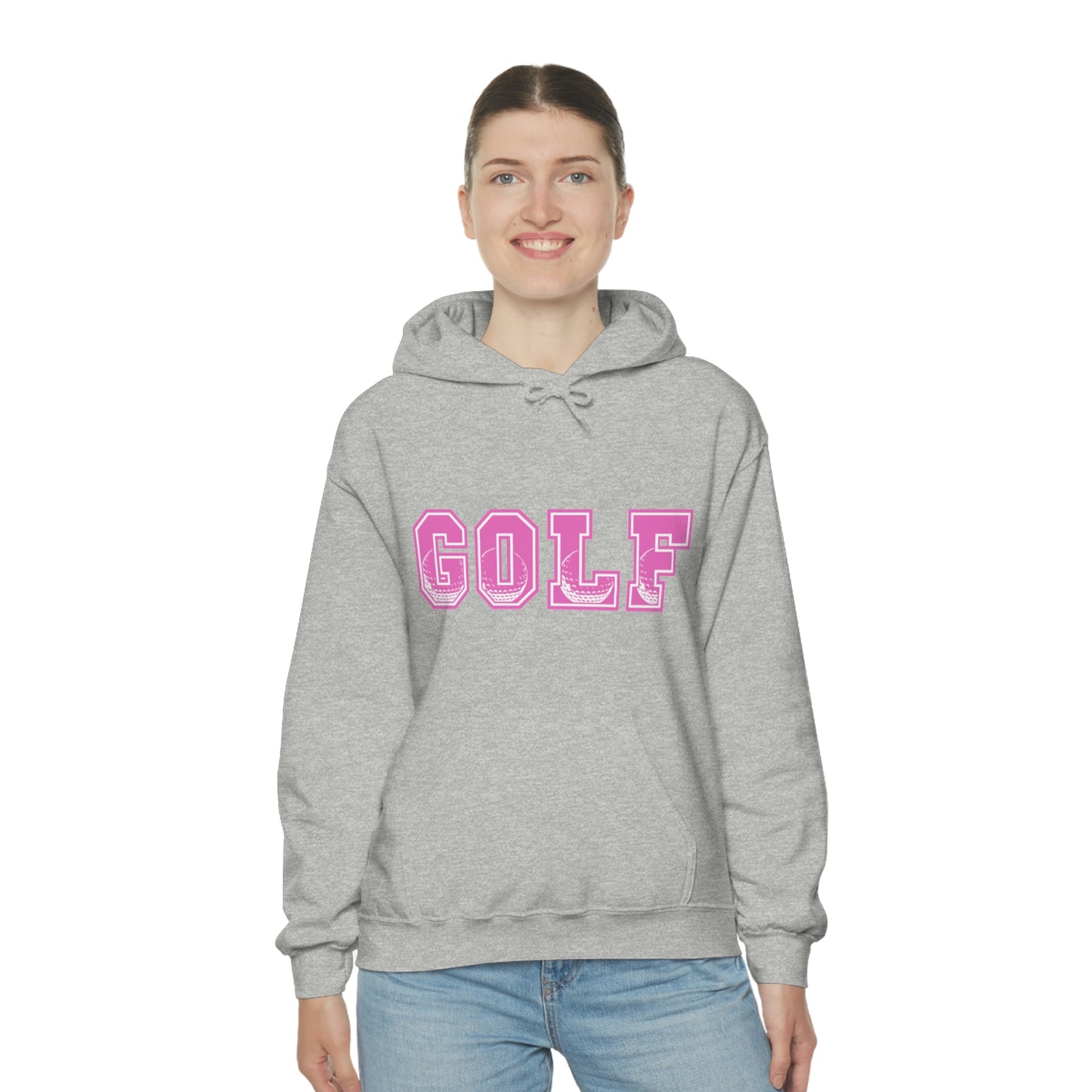 Golf Pink Unisex Heavy Blend™ Hooded Sweatshirt