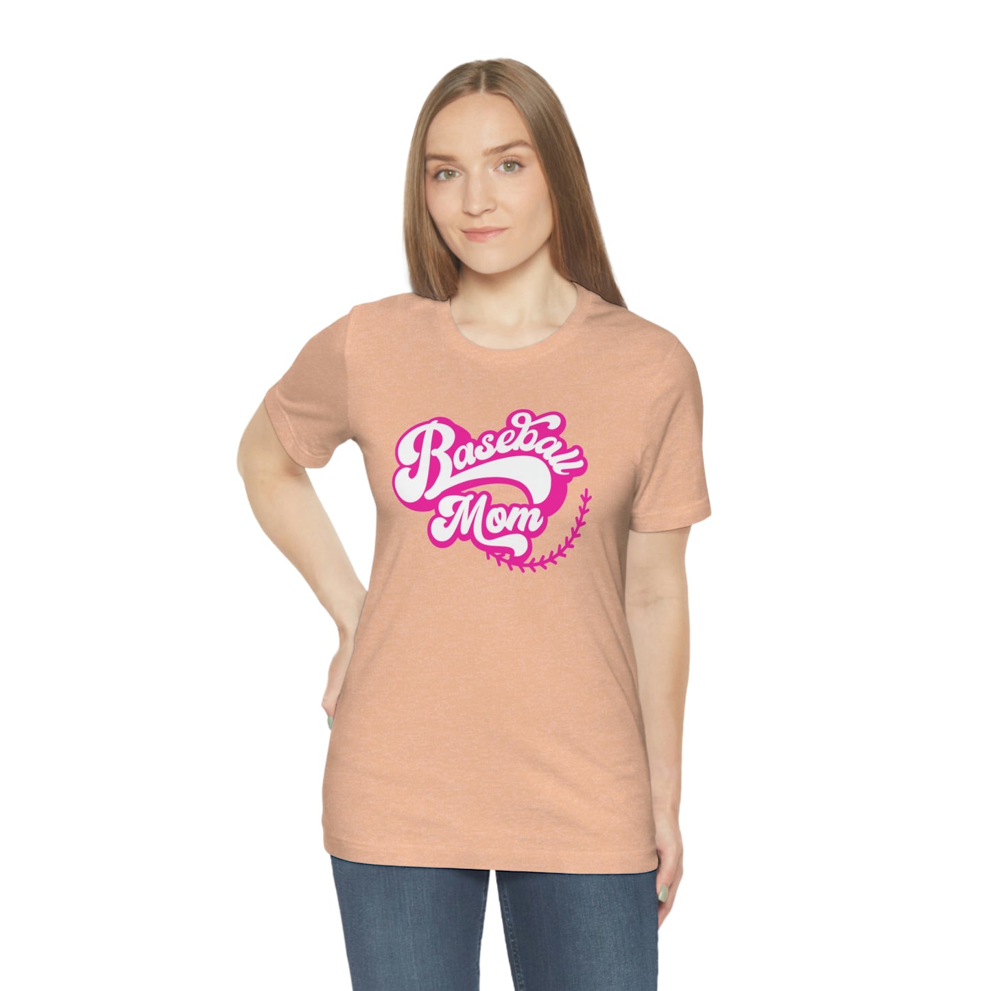 Baseball Mom Unisex Jersey Short Sleeve Tee