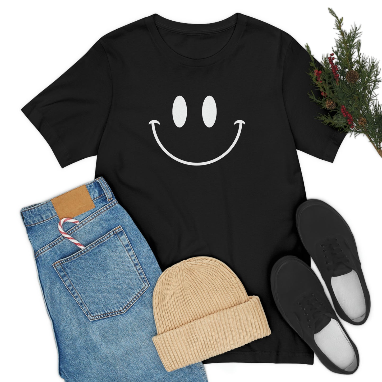 Smiley Face Unisex Jersey Short Sleeve Tee