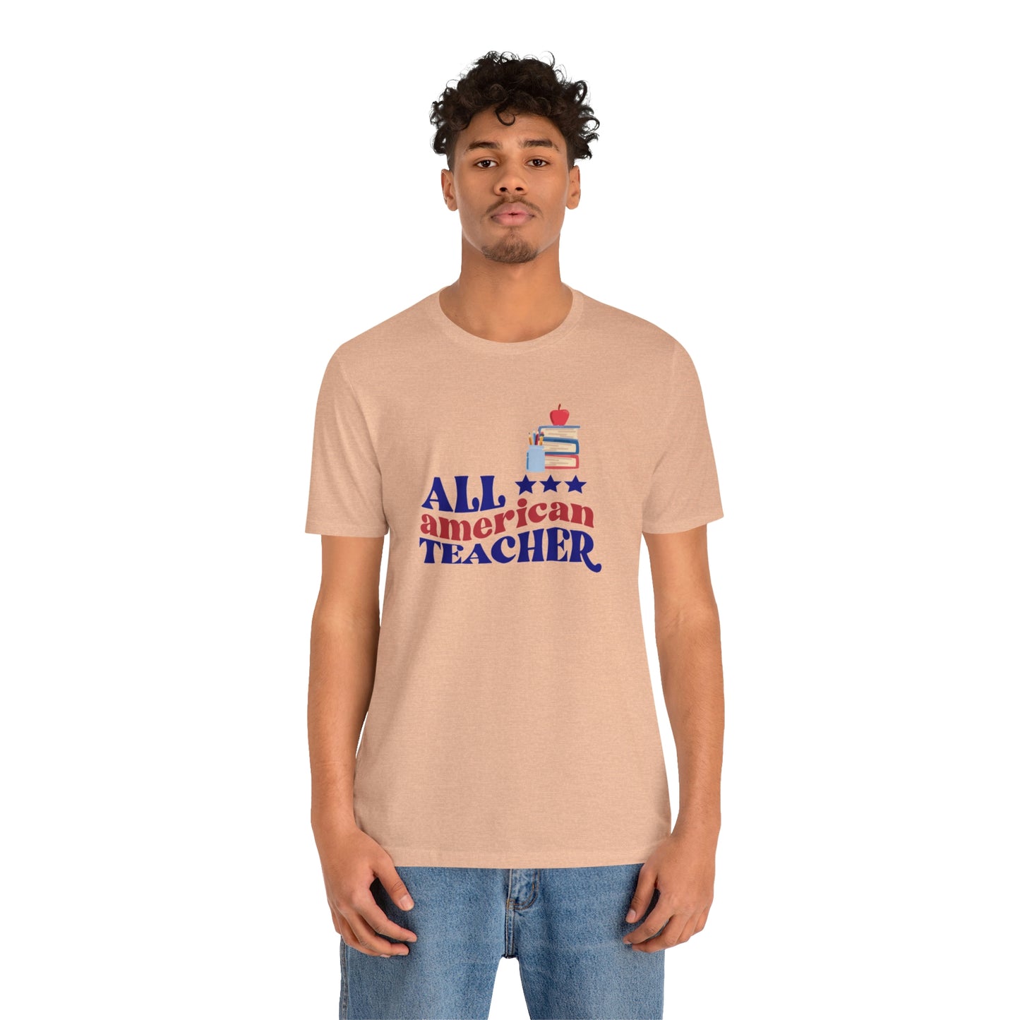 All American Teacher Unisex Jersey Short Sleeve Tee