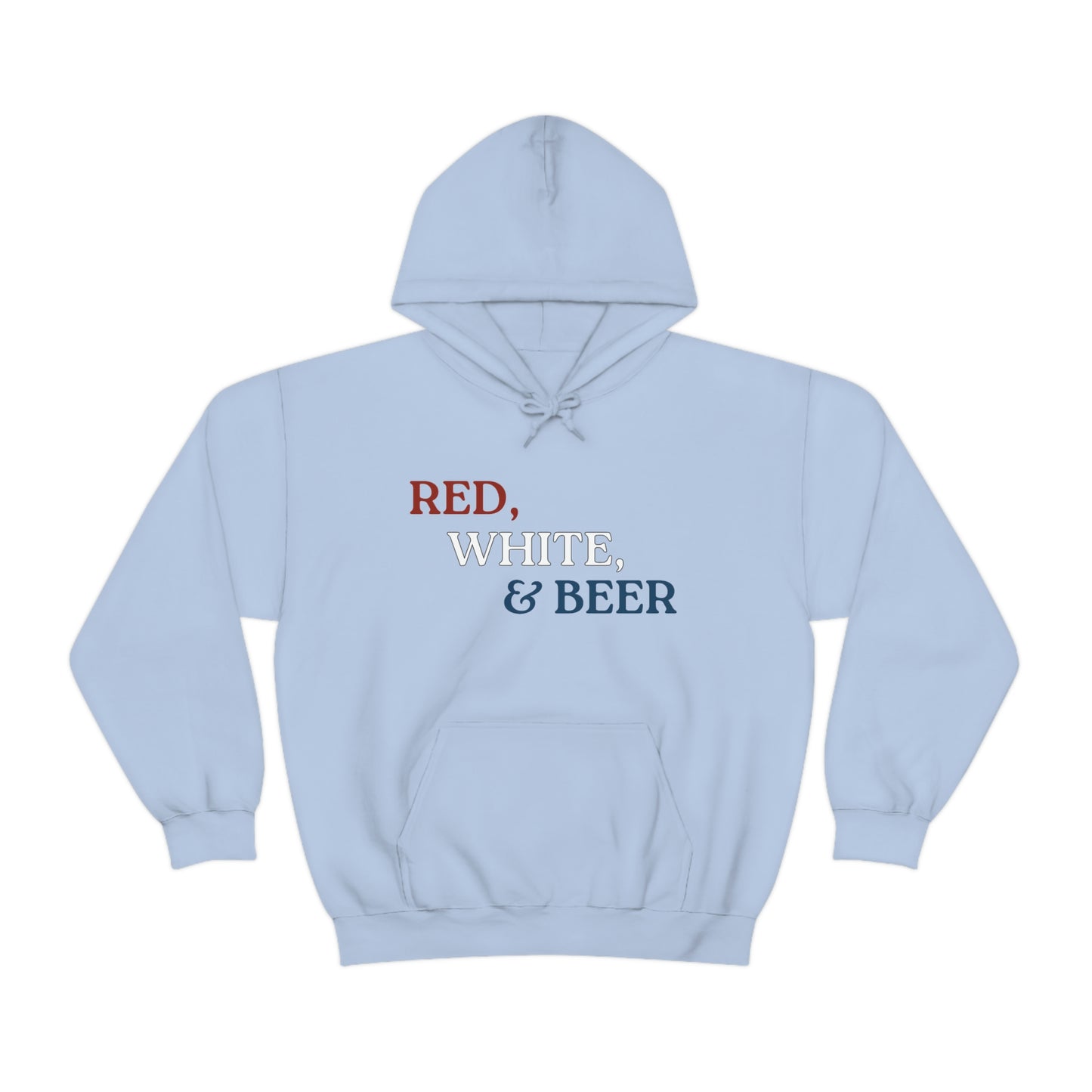 Red, White, & Beer Unisex Heavy Blend™ Hooded Sweatshirt