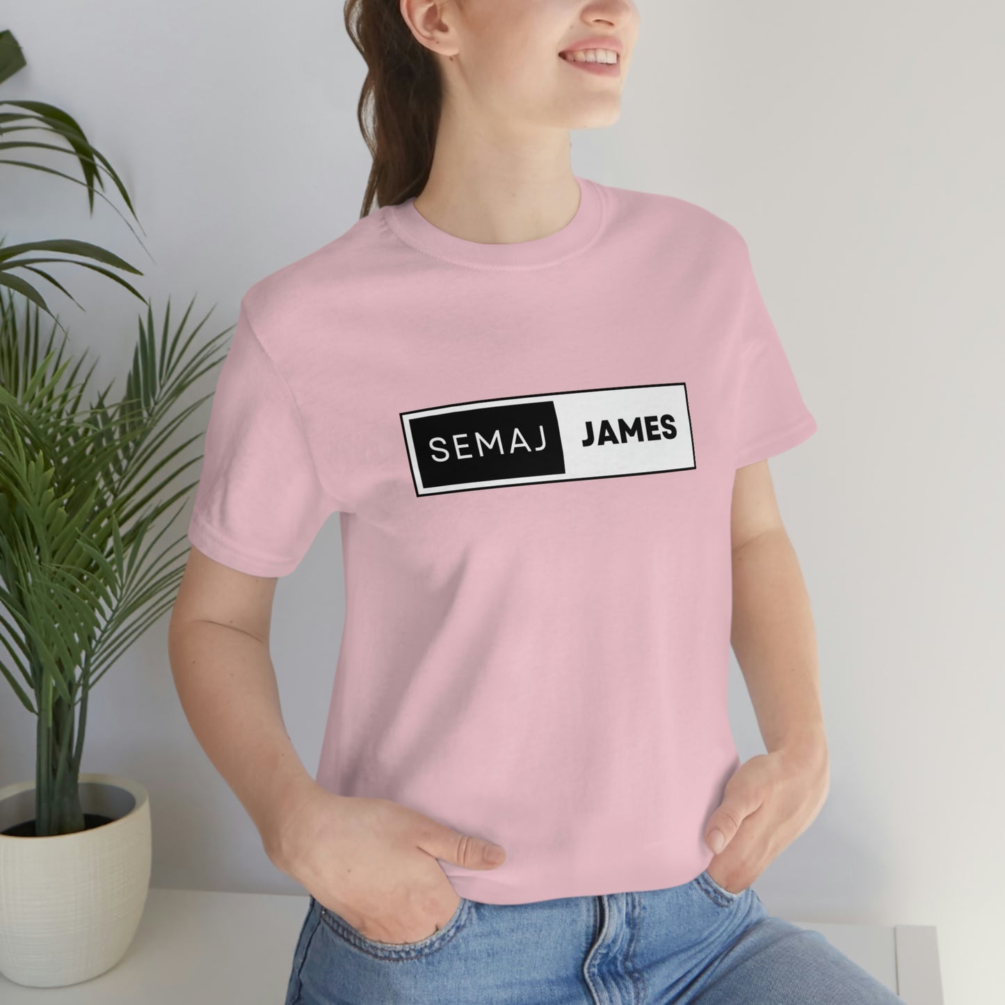 Semaj James BlacK & White Unisex Jersey Short Sleeve Tee