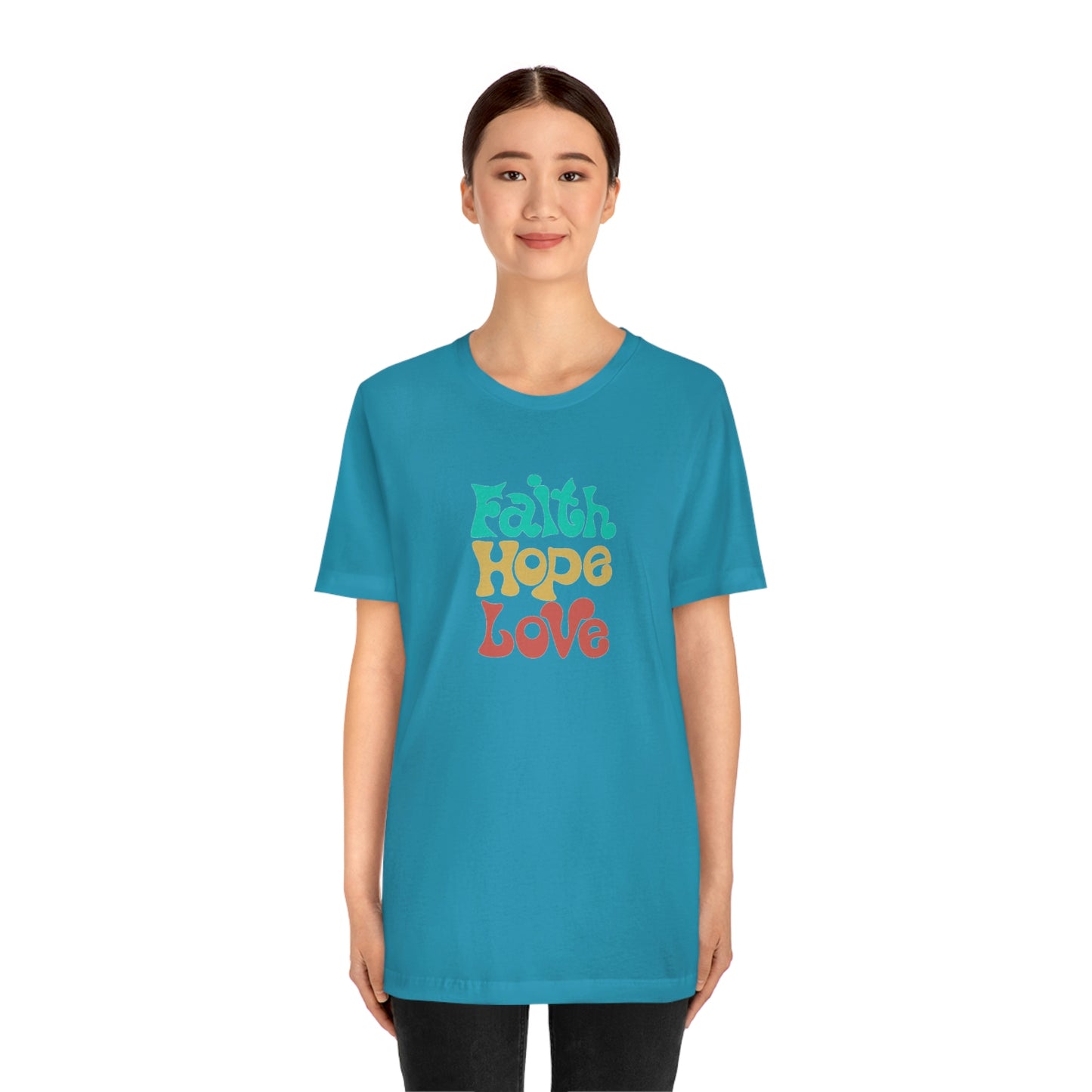 Faith Hope Love Unisex Jersey Short Sleeve Tee