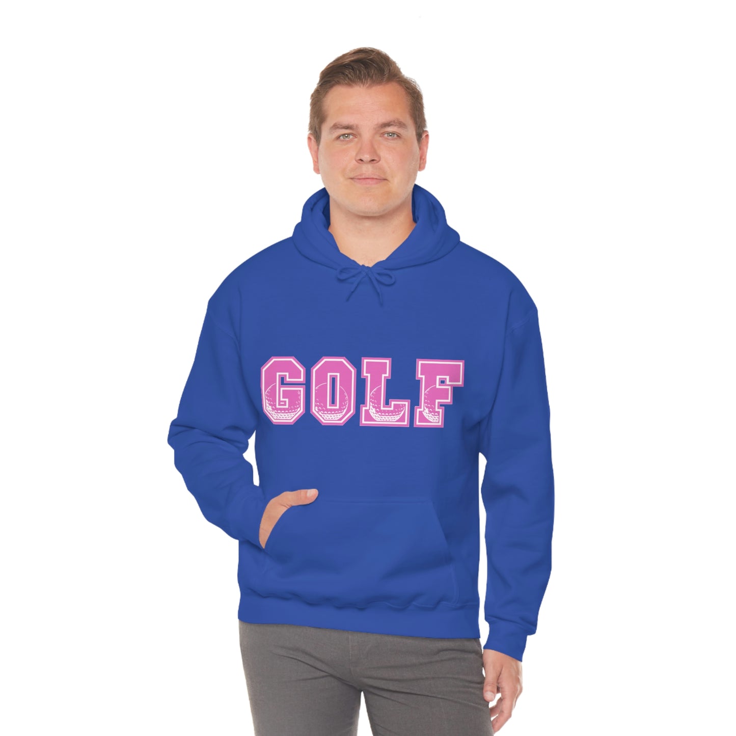 Golf Pink Unisex Heavy Blend™ Hooded Sweatshirt