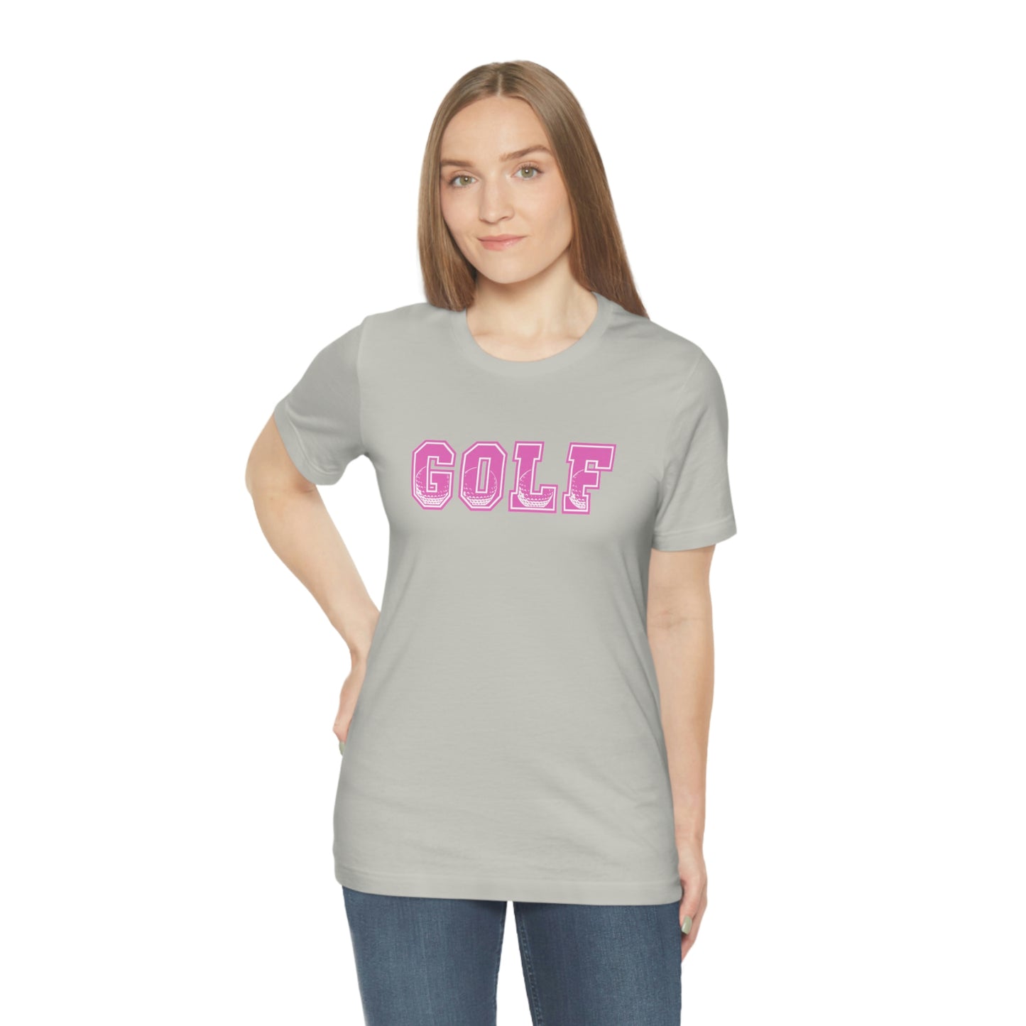 Golf Pink Unisex Jersey Short Sleeve Tee