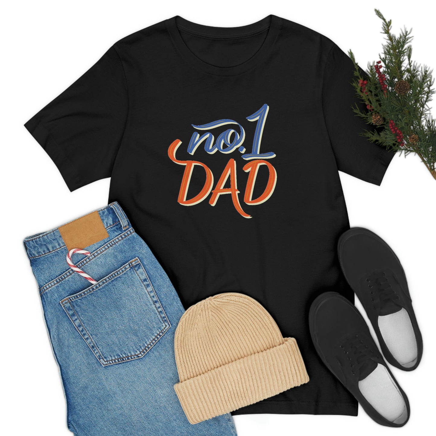 #1 Dad Unisex Jersey Short Sleeve Tee