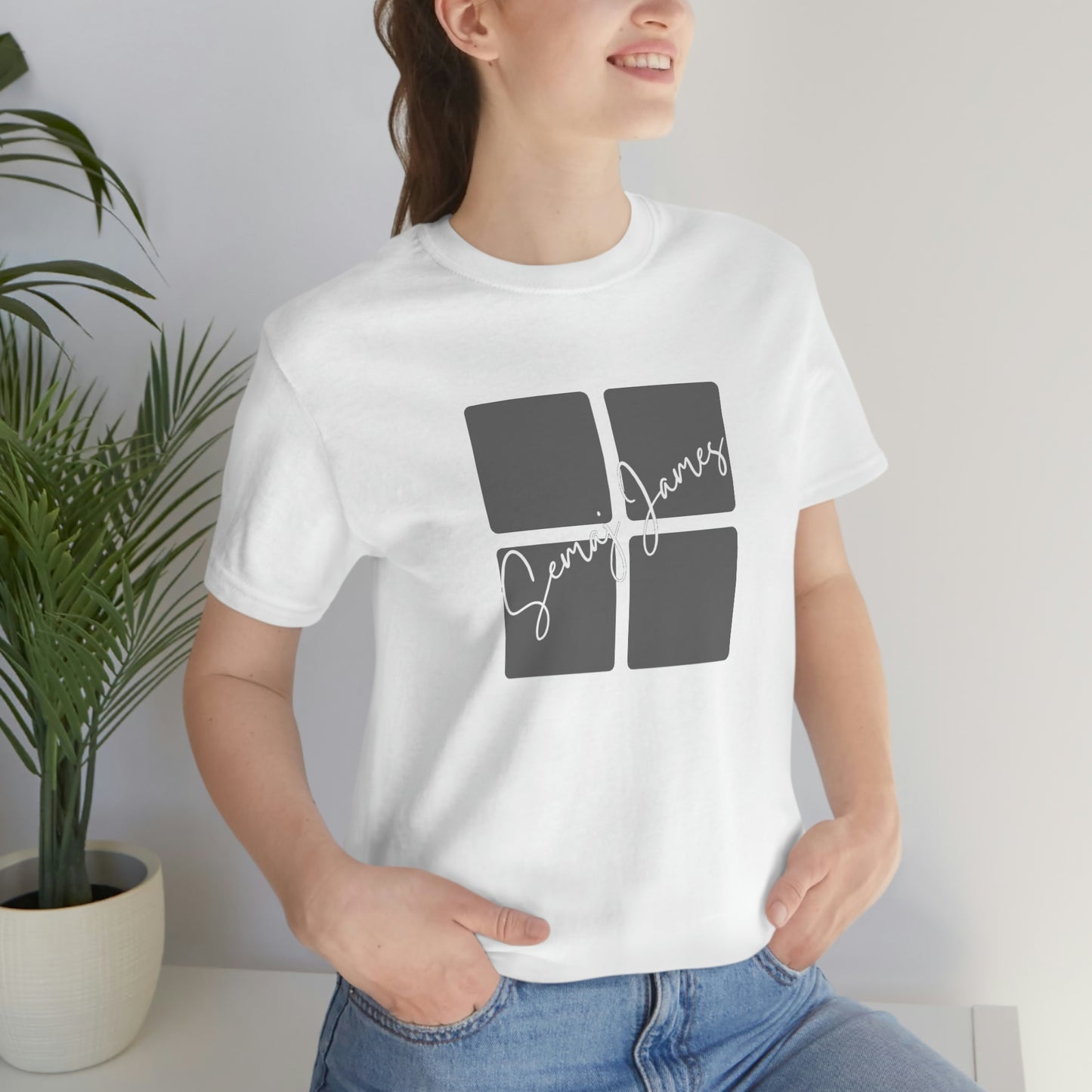 Broken Square Semaj James Unisex Short Sleeve Tee