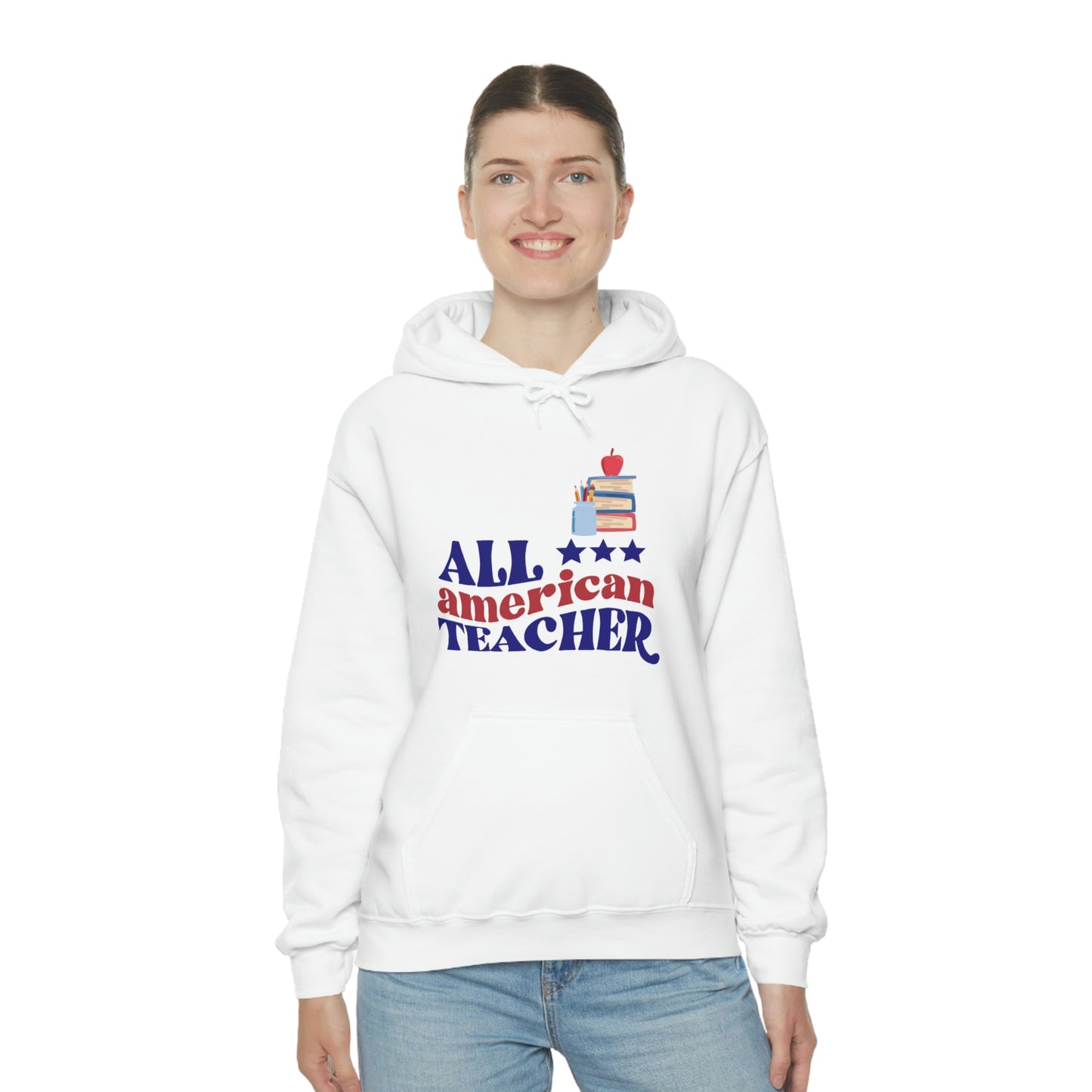 All American Teacher Unisex Heavy Blend™ Hooded Sweatshirt