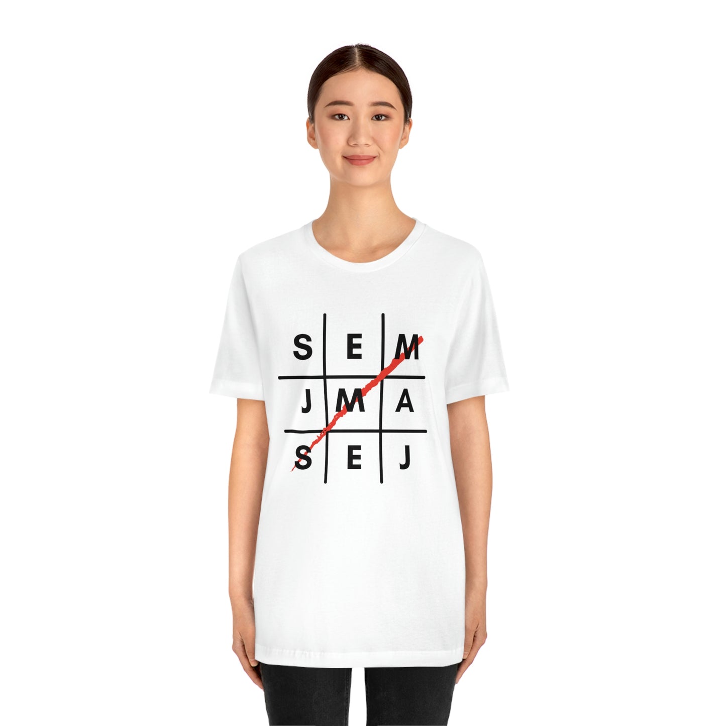 Semaj James Tic Tac Toe Unisex Jersey Short Sleeve Tee