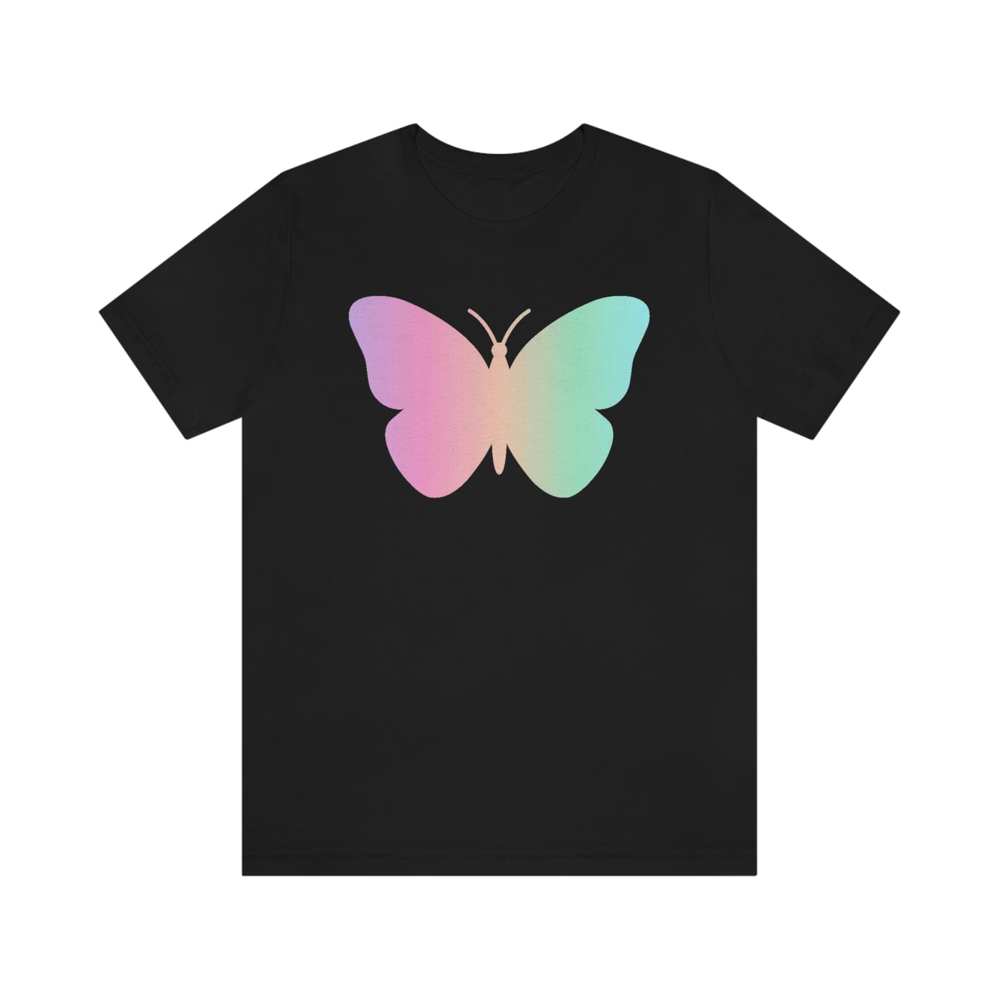 Butterfly Pink and Green Unisex Jersey Short Sleeve Tee