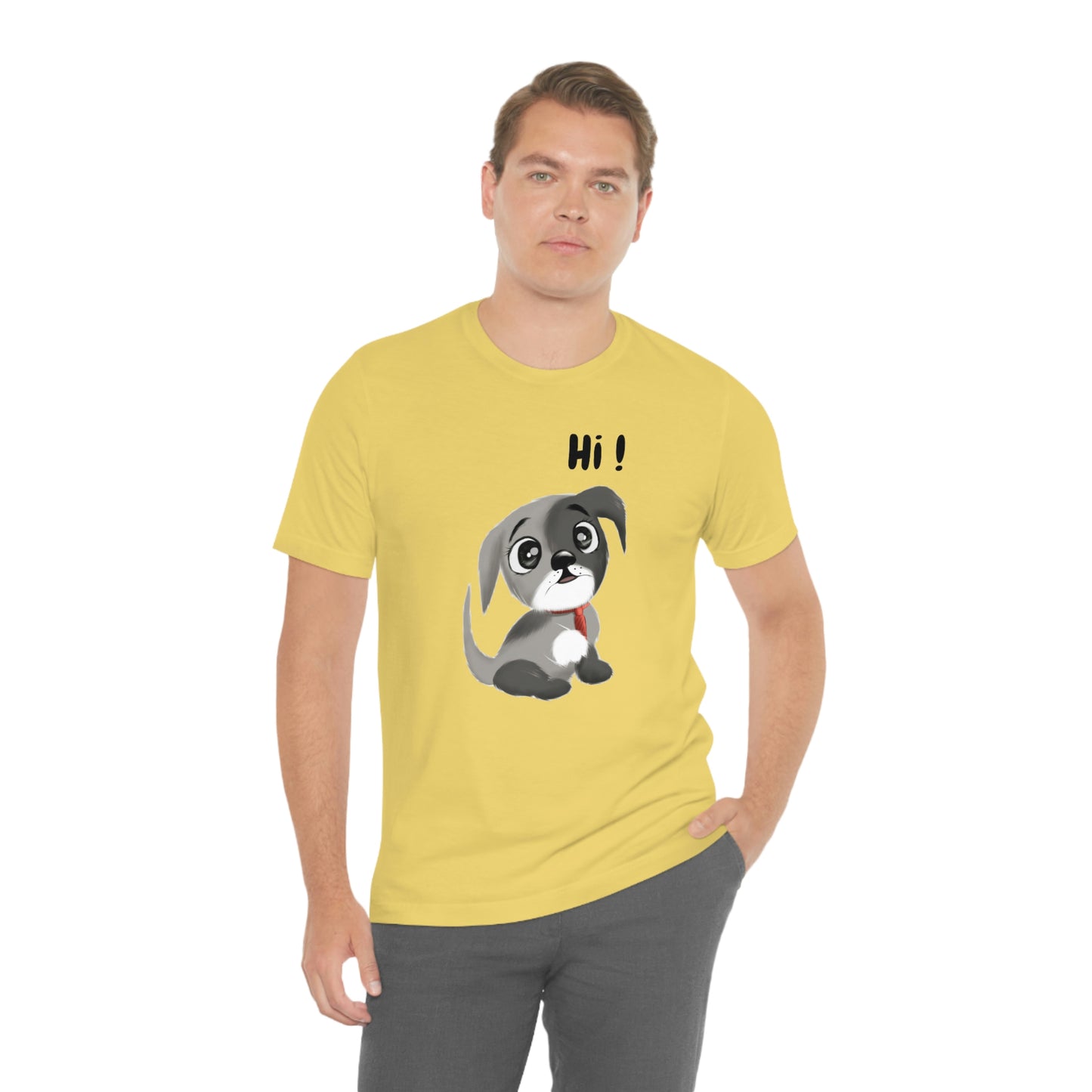 Hi Puppy Unisex Jersey Short Sleeve Tee