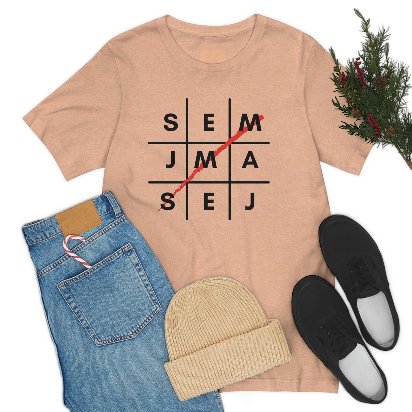 Semaj James Tic Tac Toe Unisex Jersey Short Sleeve Tee