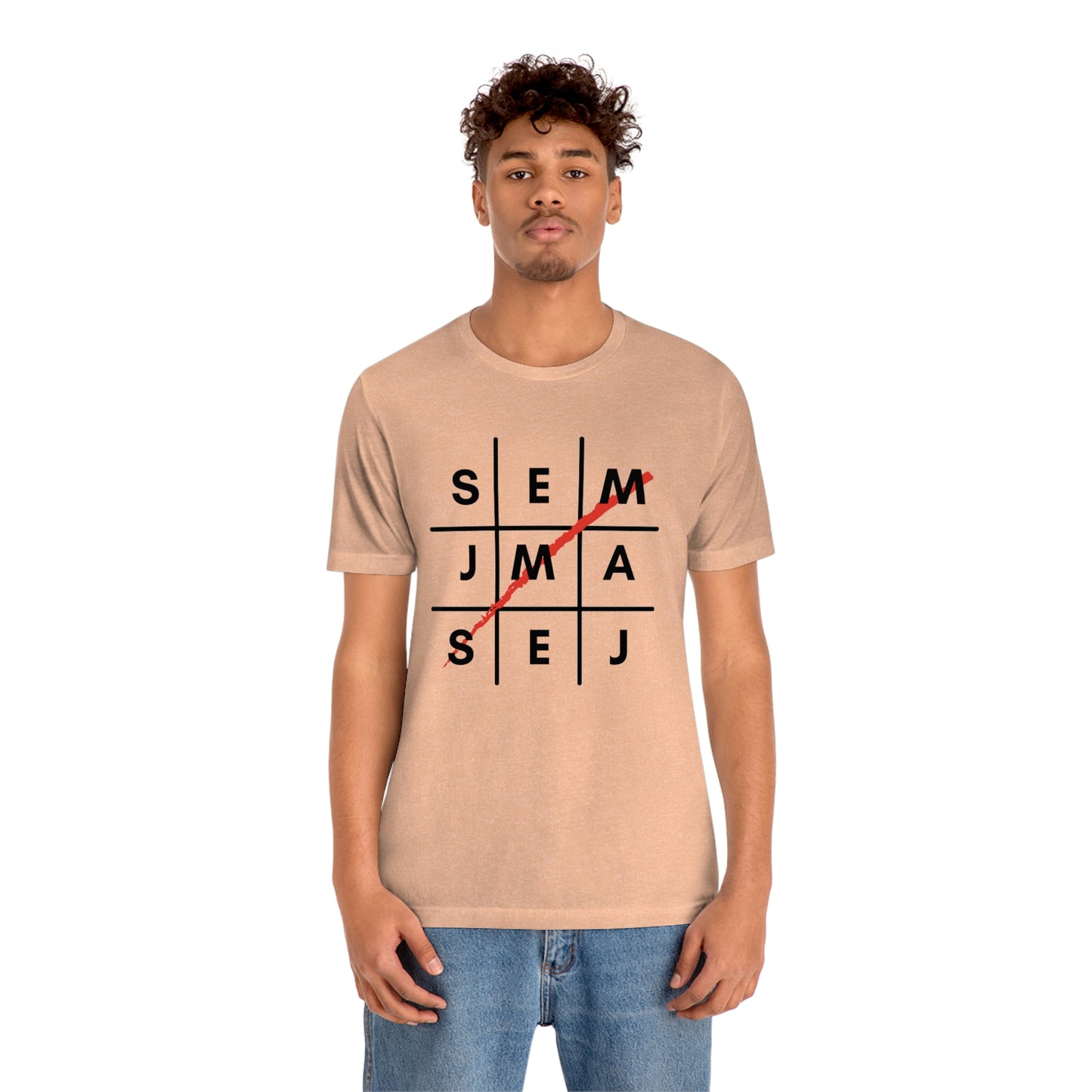 Semaj James Tic Tac Toe Unisex Jersey Short Sleeve Tee