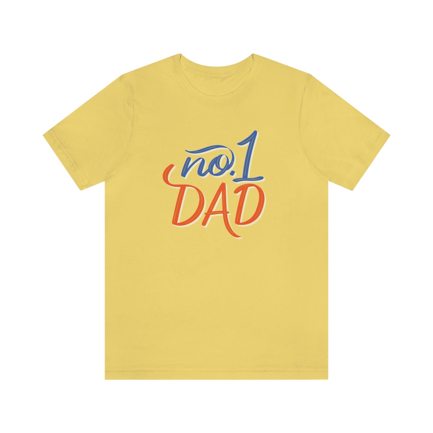 #1 Dad Unisex Jersey Short Sleeve Tee