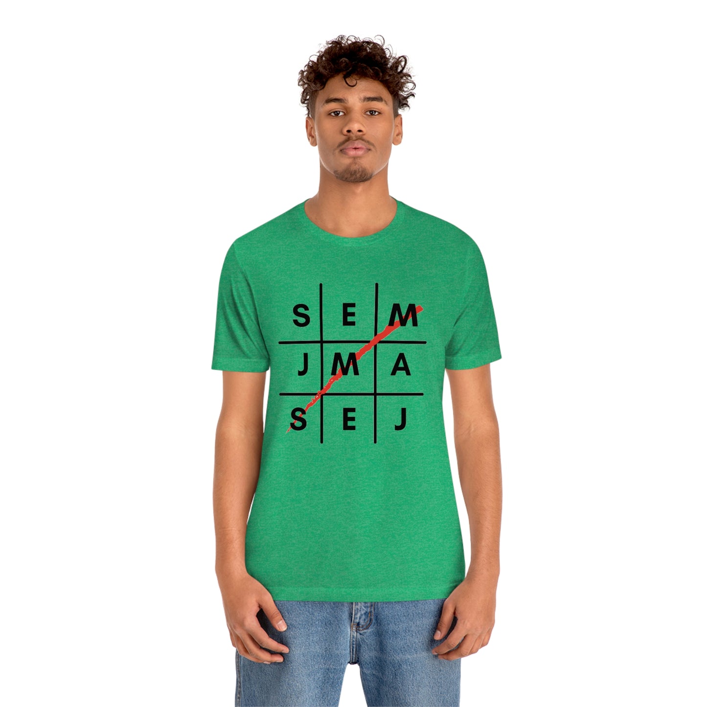 Semaj James Tic Tac Toe Unisex Jersey Short Sleeve Tee