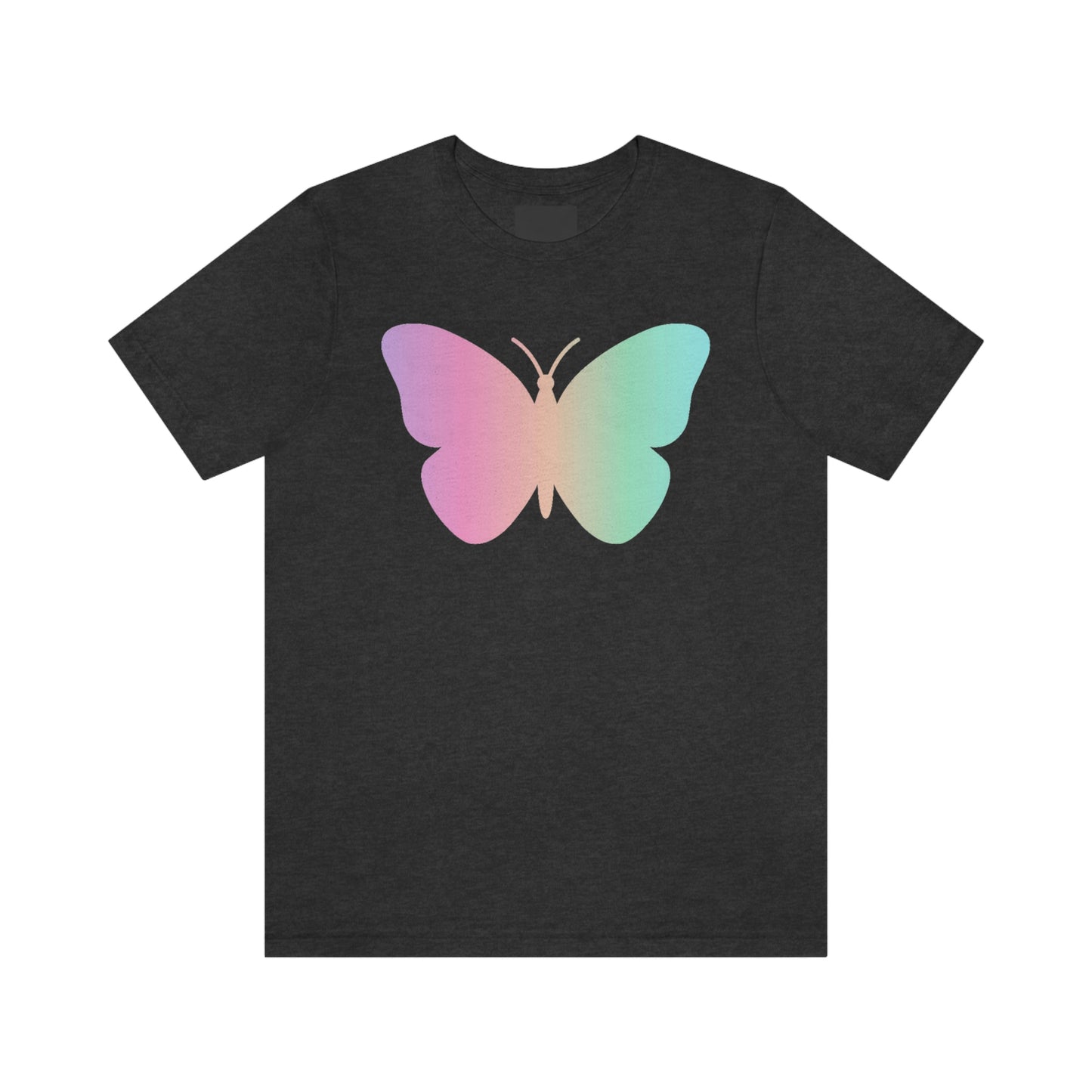 Butterfly Pink and Green Unisex Jersey Short Sleeve Tee