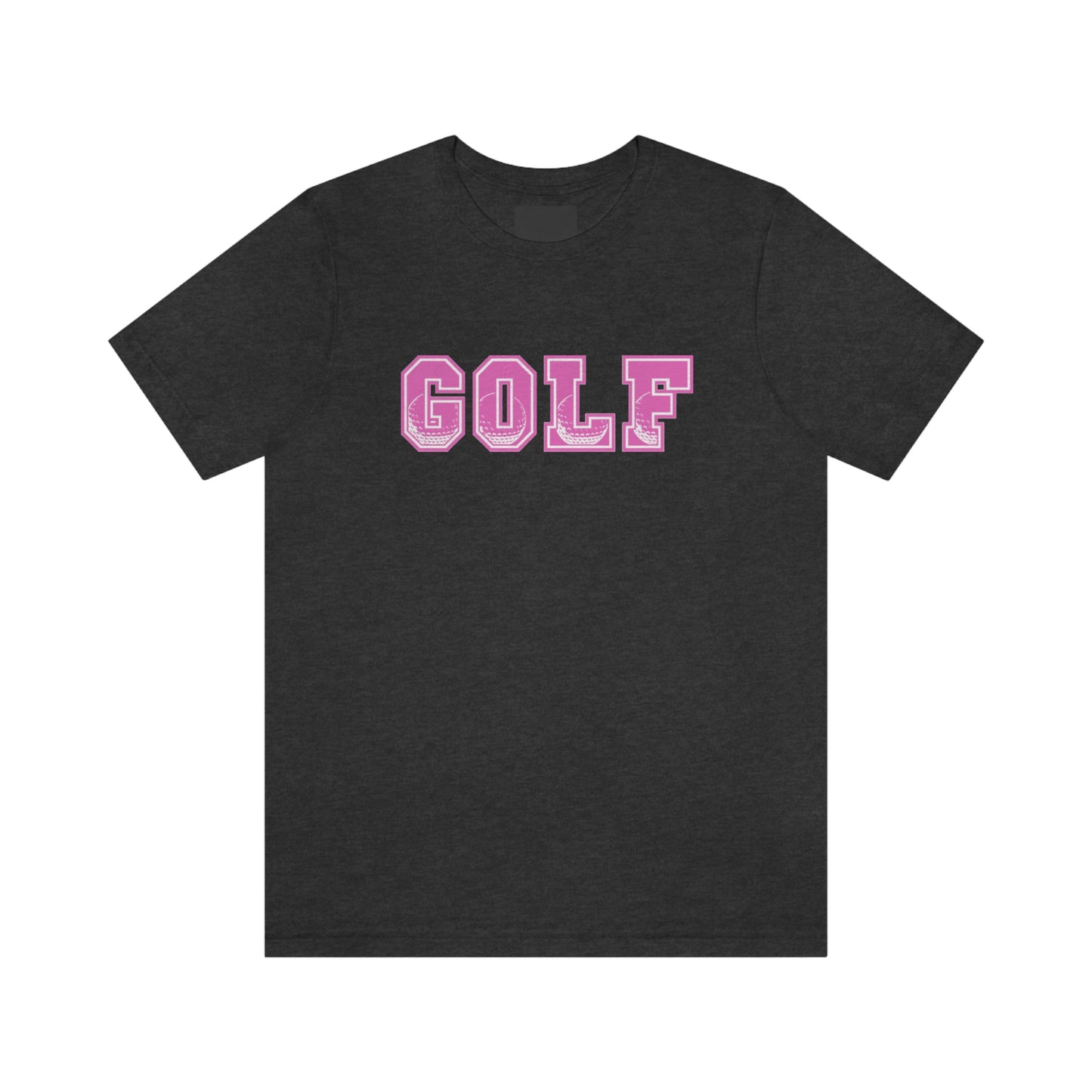 Golf Pink Unisex Jersey Short Sleeve Tee