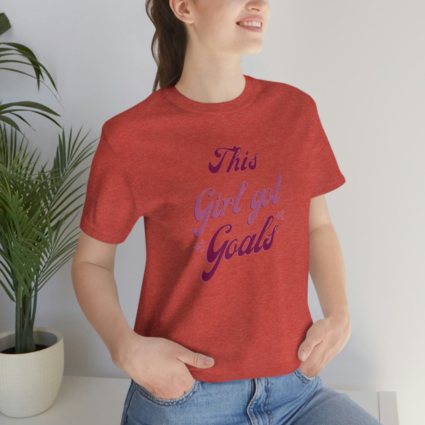 This Girl Got Goals Unisex Jersey Short Sleeve Tee