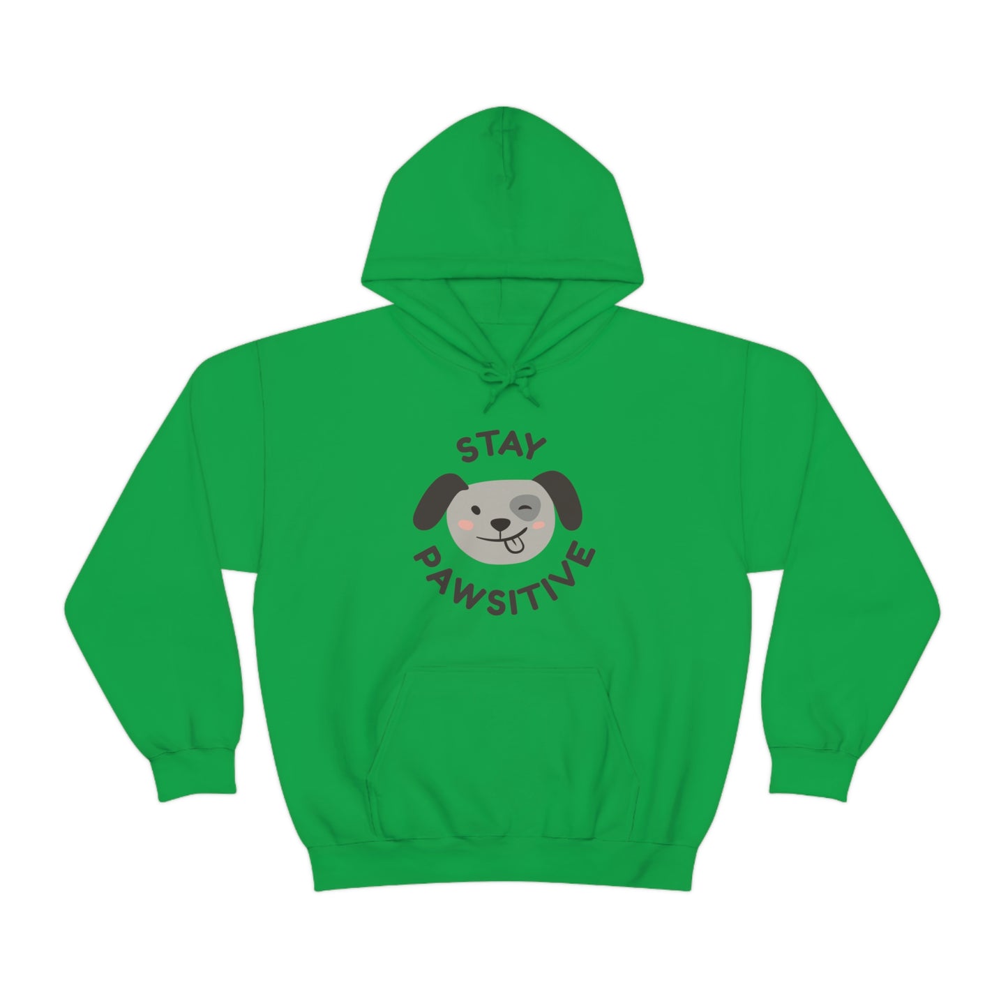 Stay Pawsitive Unisex Heavy Blend™ Hooded Sweatshirt