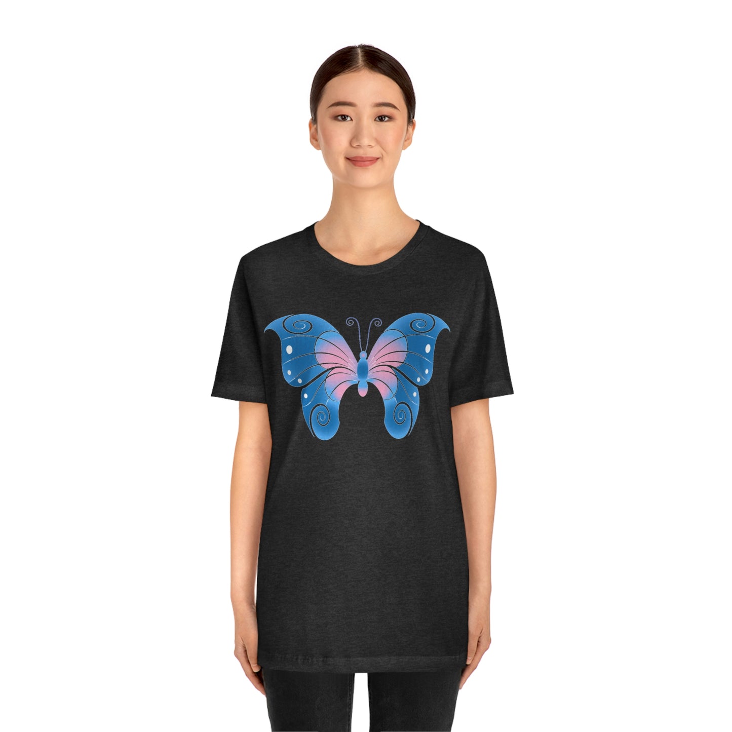 Butterfly Blue Unisex Jersey Short Sleeve Tee