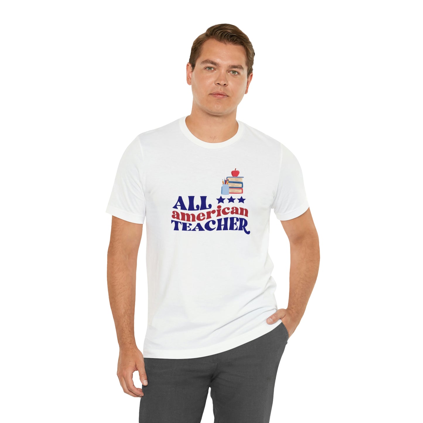 All American Teacher Unisex Jersey Short Sleeve Tee