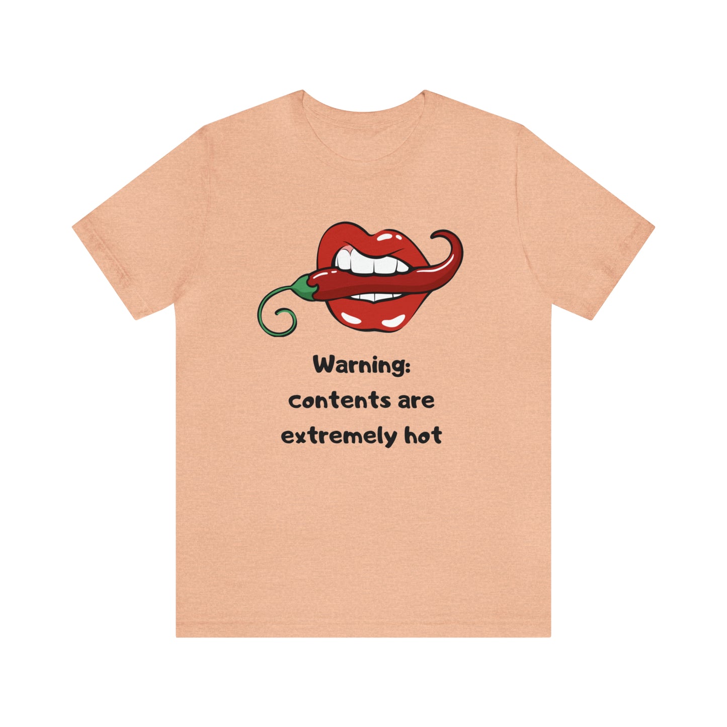 Warning Contents Extremely Hot Unisex Jersey Short Sleeve Tee