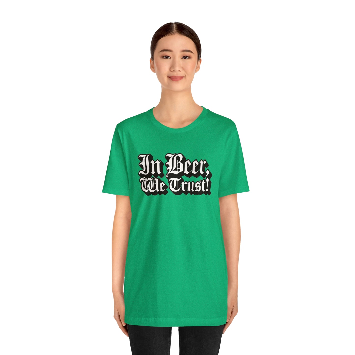 In Beer We Trust Unisex Jersey Short Sleeve Tee