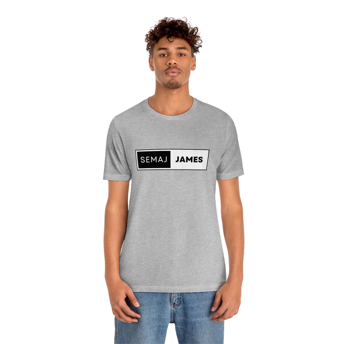 Semaj James BlacK & White Unisex Jersey Short Sleeve Tee