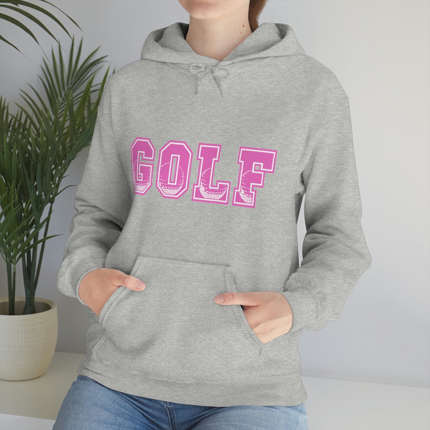 Golf Pink Unisex Heavy Blend™ Hooded Sweatshirt