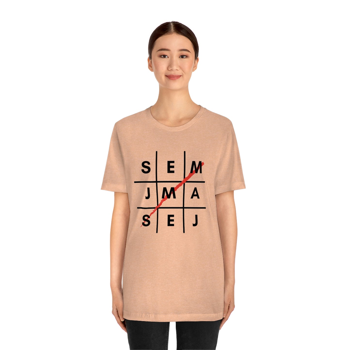 Semaj James Tic Tac Toe Unisex Jersey Short Sleeve Tee