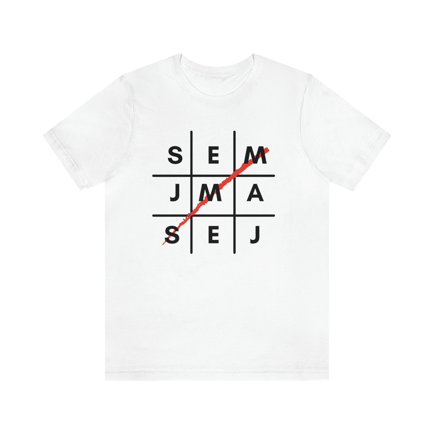 Semaj James Tic Tac Toe Unisex Jersey Short Sleeve Tee