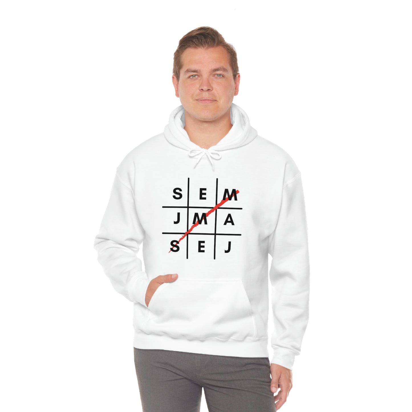 Semaj James Tic Tac Toe Unisex Heavy Blend™ Hooded Sweatshirt