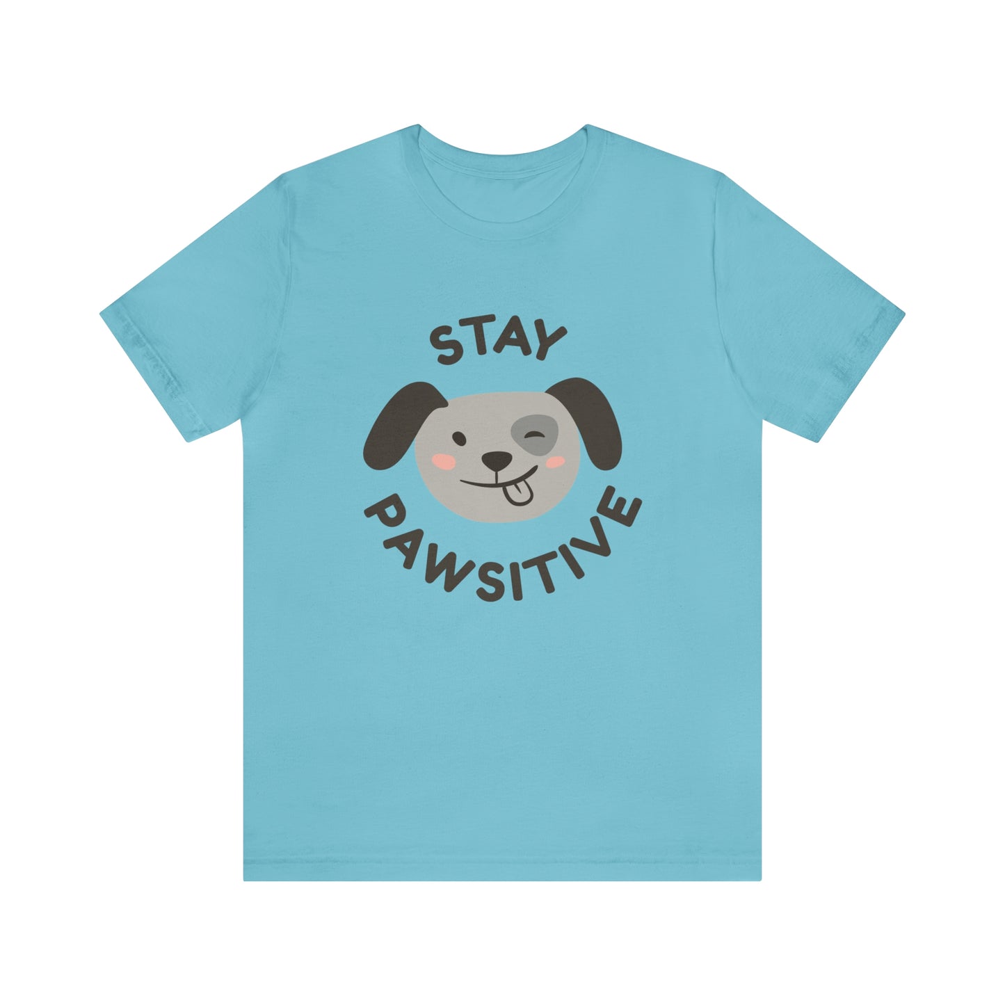 Stay Pawsitive Unisex Jersey Short Sleeve Tee