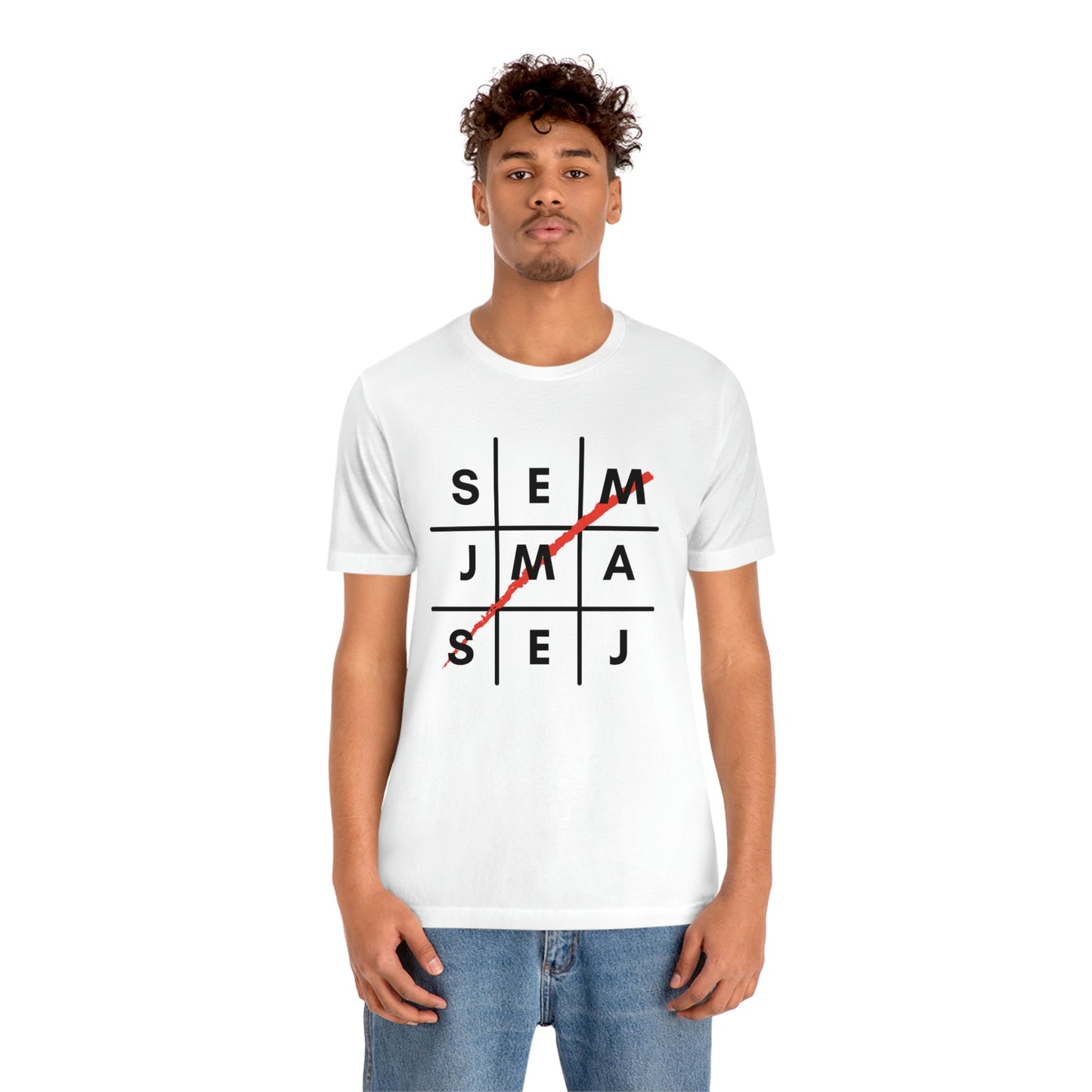 Semaj James Tic Tac Toe Unisex Jersey Short Sleeve Tee