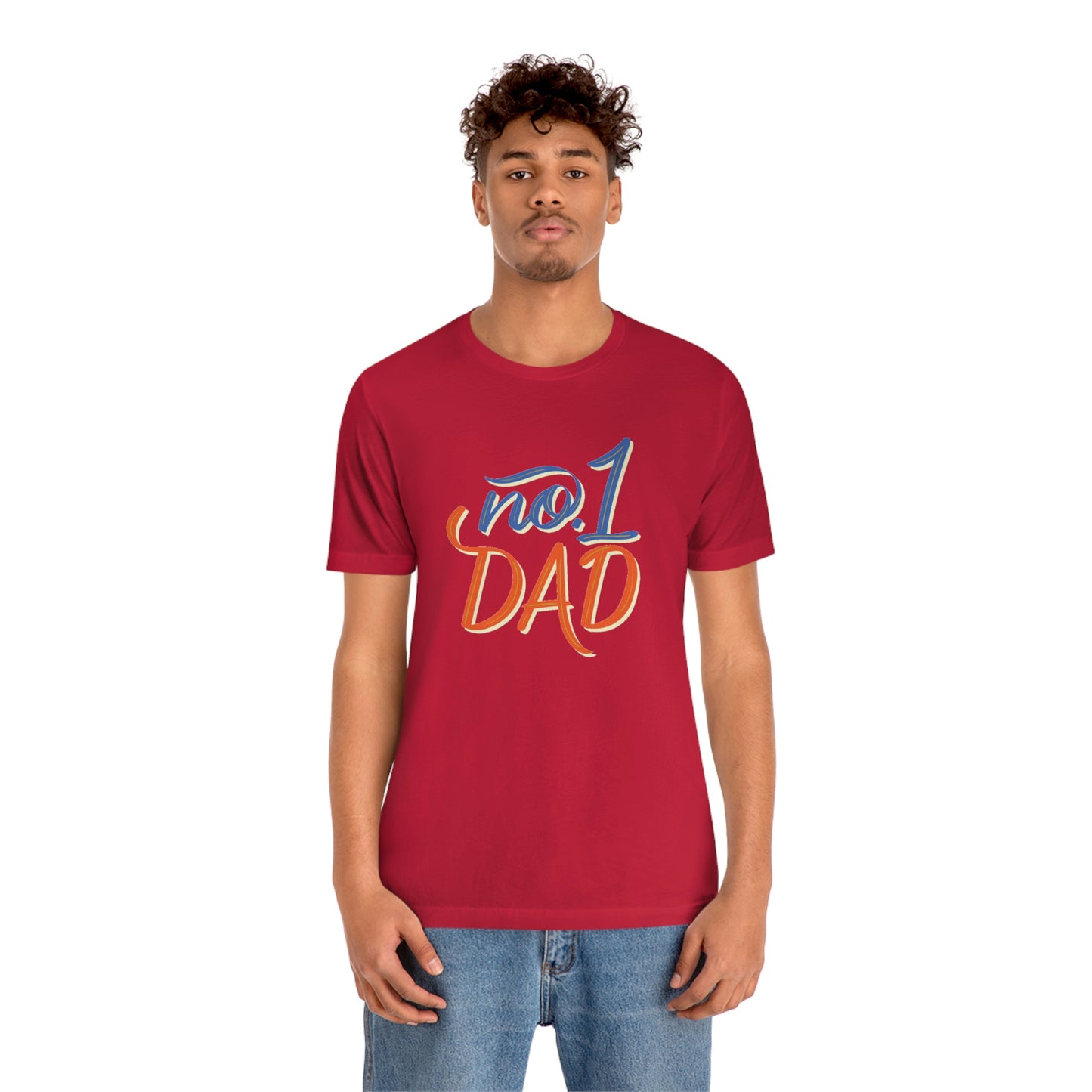 #1 Dad Unisex Jersey Short Sleeve Tee