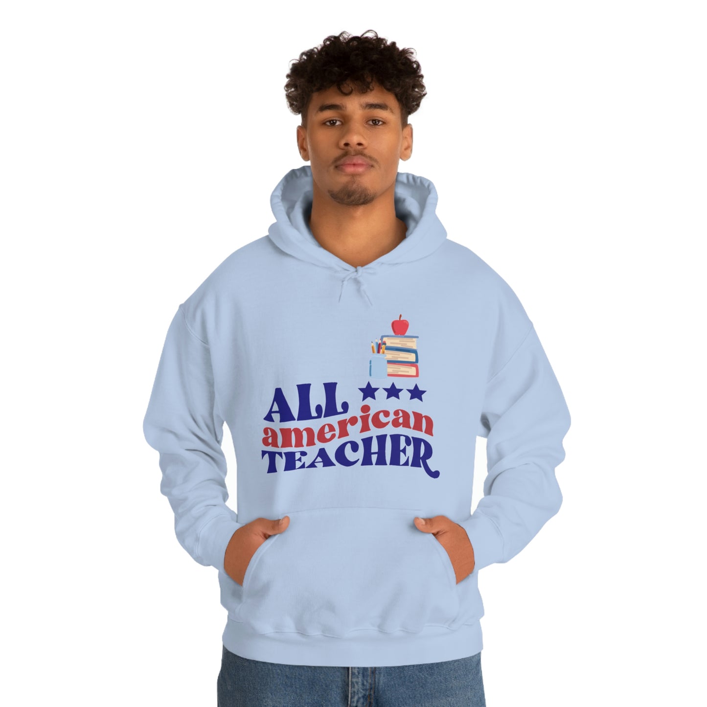 All American Teacher Unisex Heavy Blend™ Hooded Sweatshirt