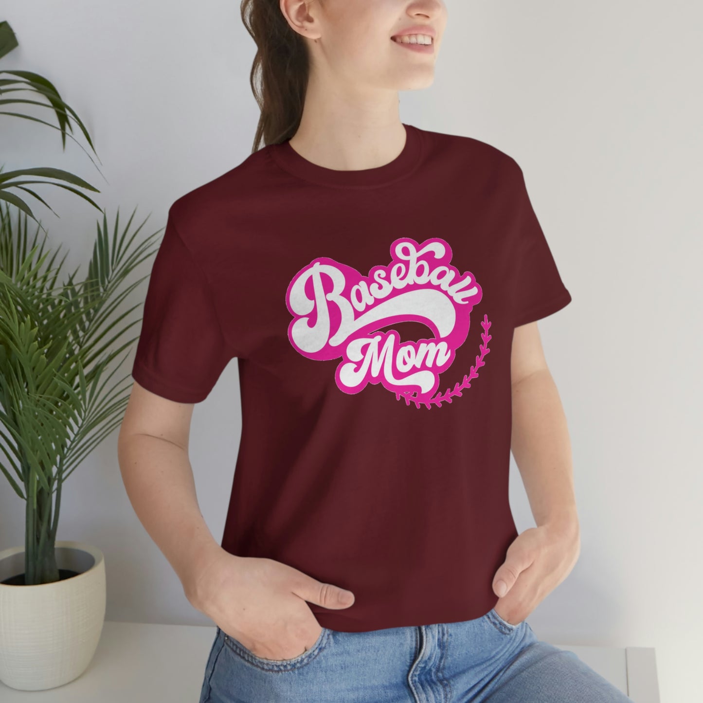 Baseball Mom Unisex Jersey Short Sleeve Tee