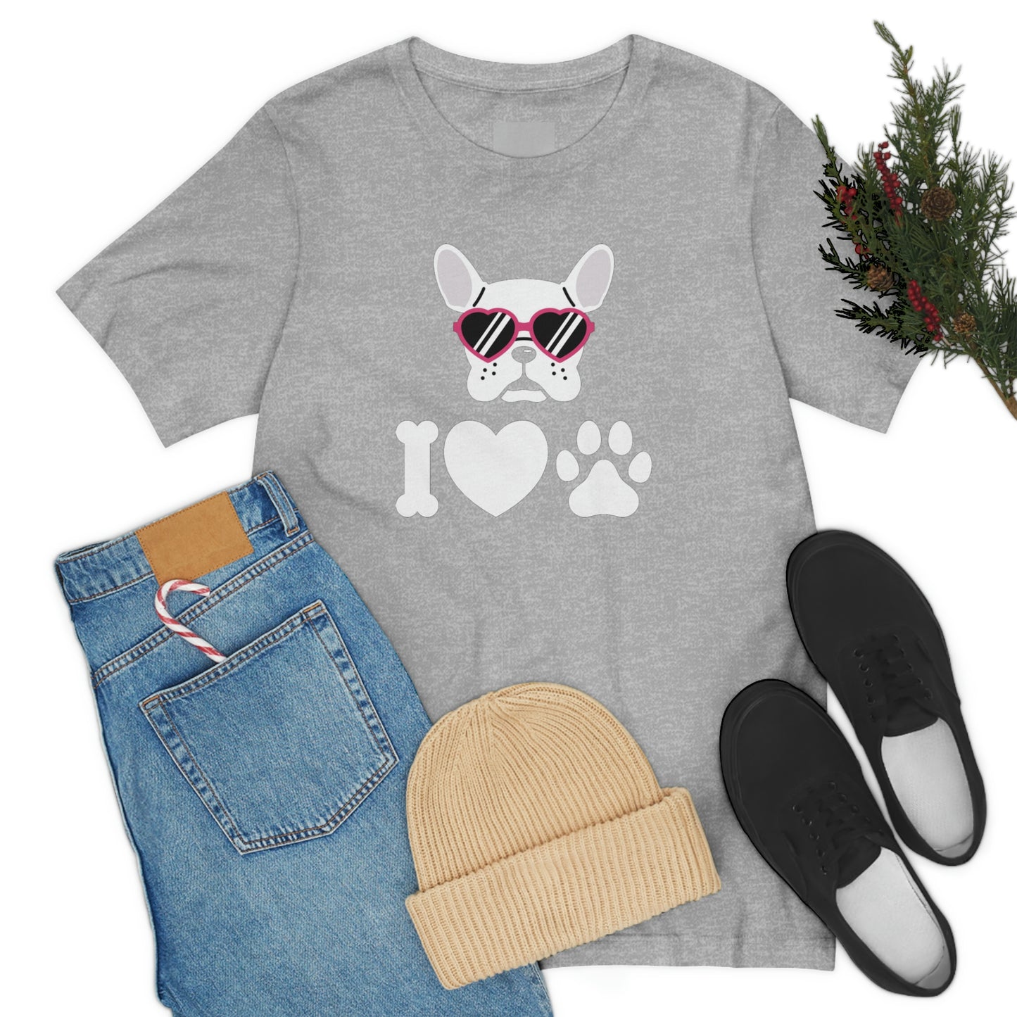 I Love Puppy Love Unisex Jersey Short Sleeve Tee