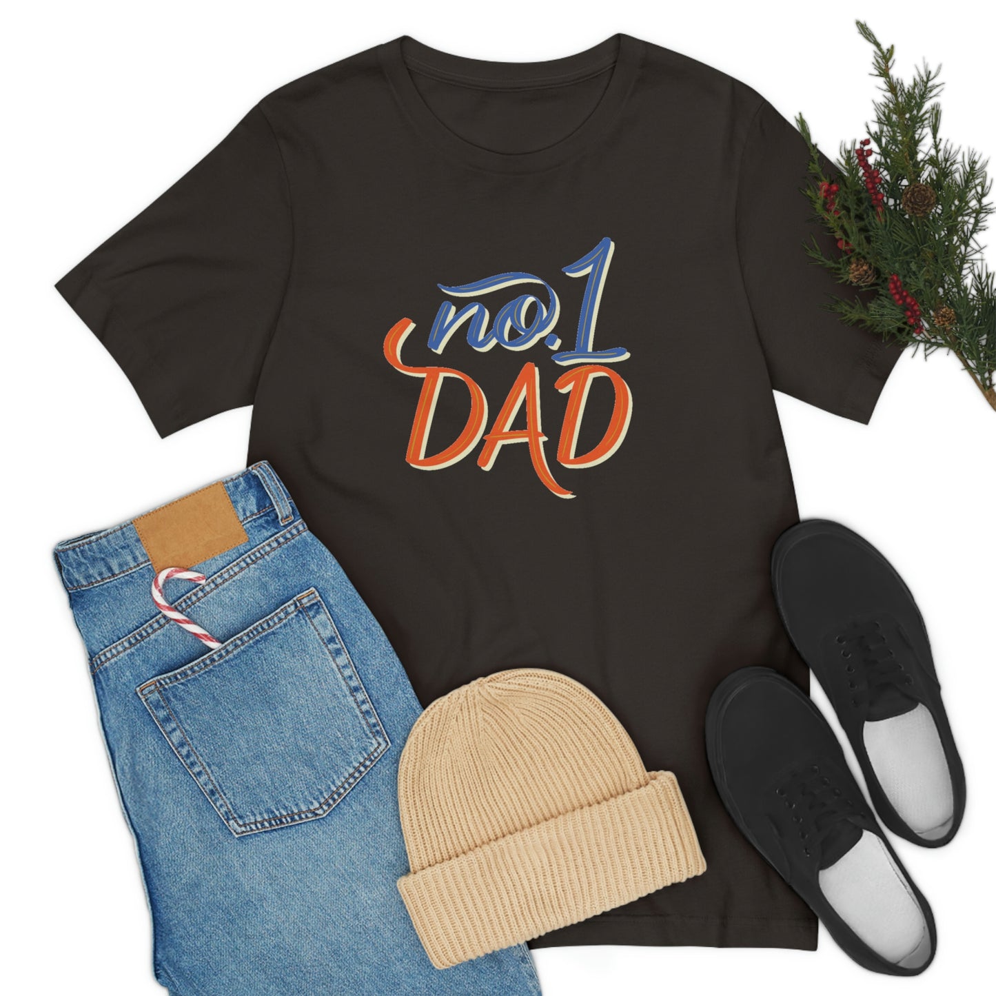 #1 Dad Unisex Jersey Short Sleeve Tee