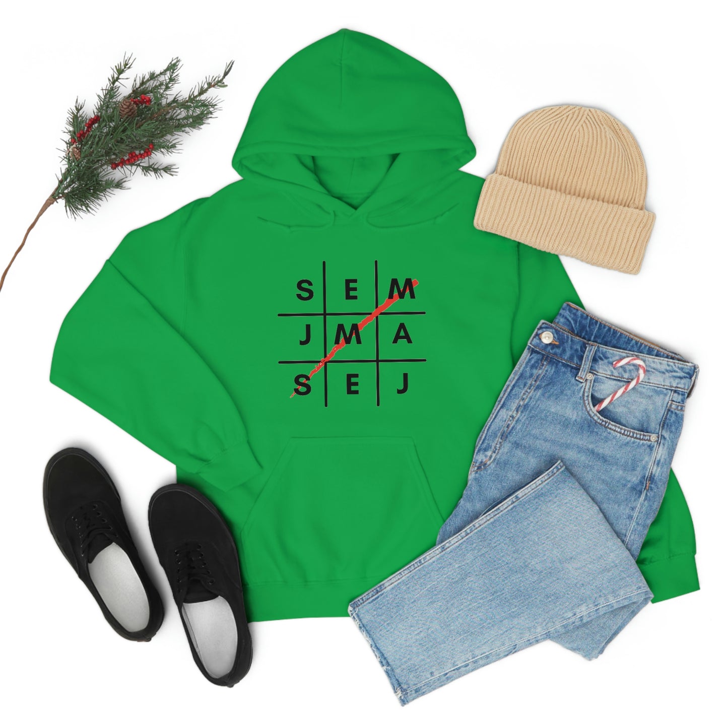 Semaj James Tic Tac Toe Unisex Heavy Blend™ Hooded Sweatshirt