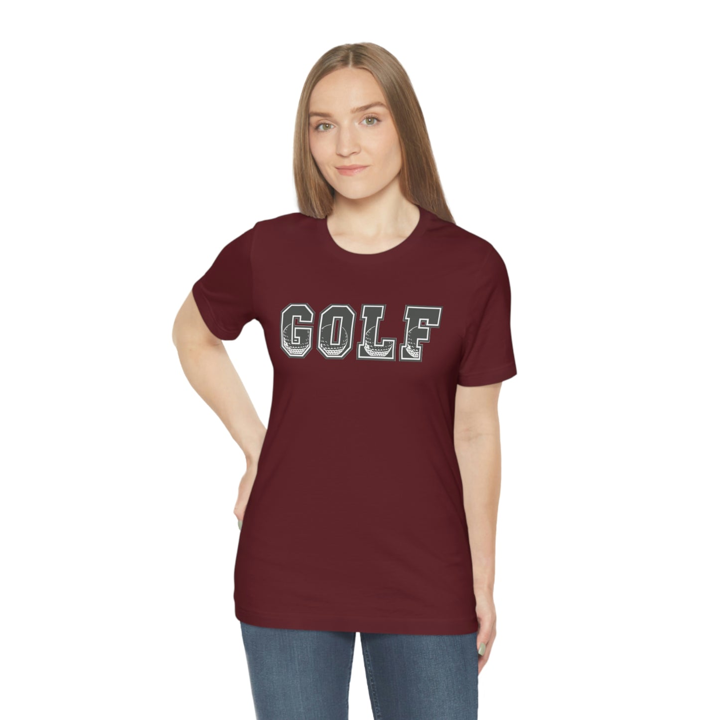 Golf Grey Unisex Jersey Short Sleeve Tee