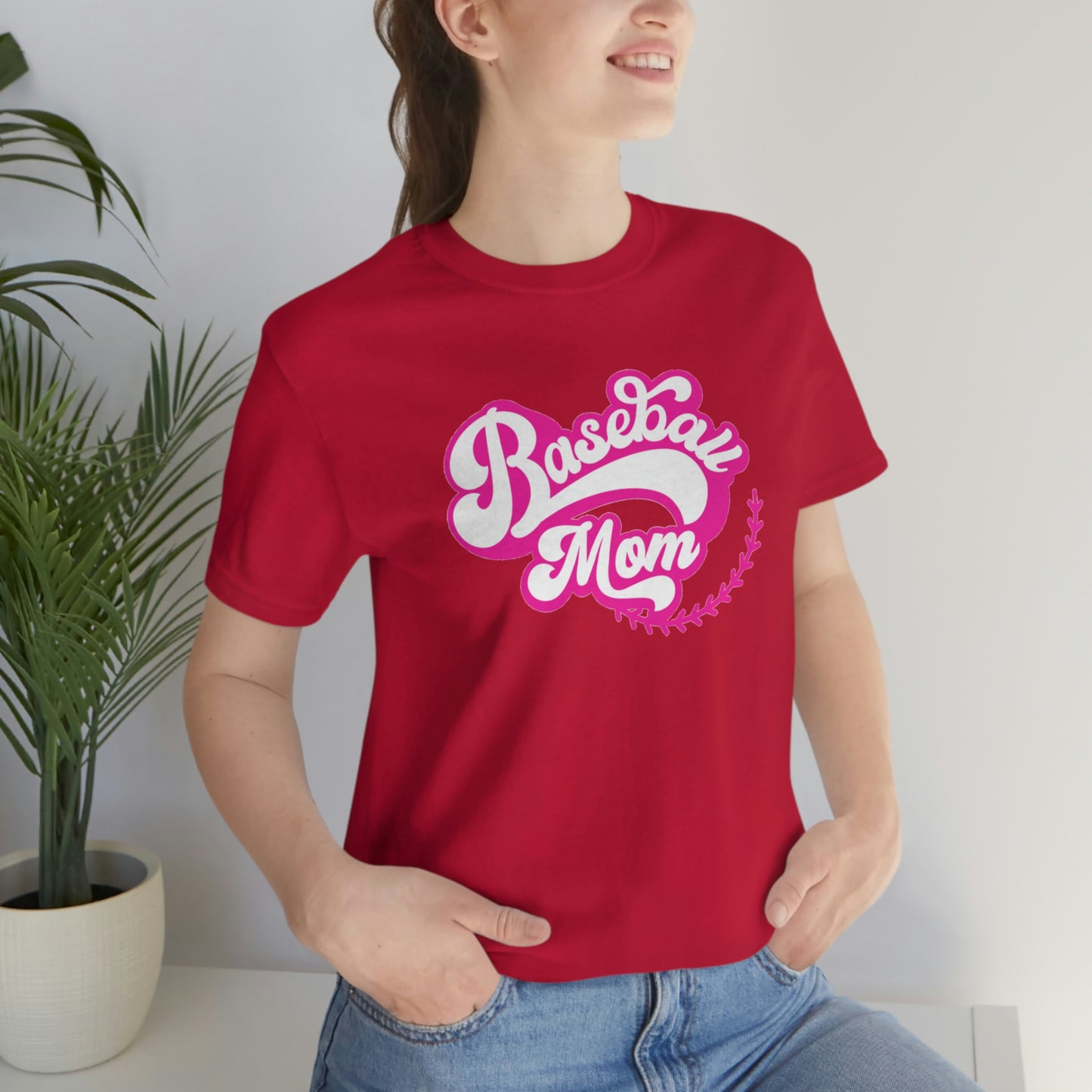 Baseball Mom Unisex Jersey Short Sleeve Tee