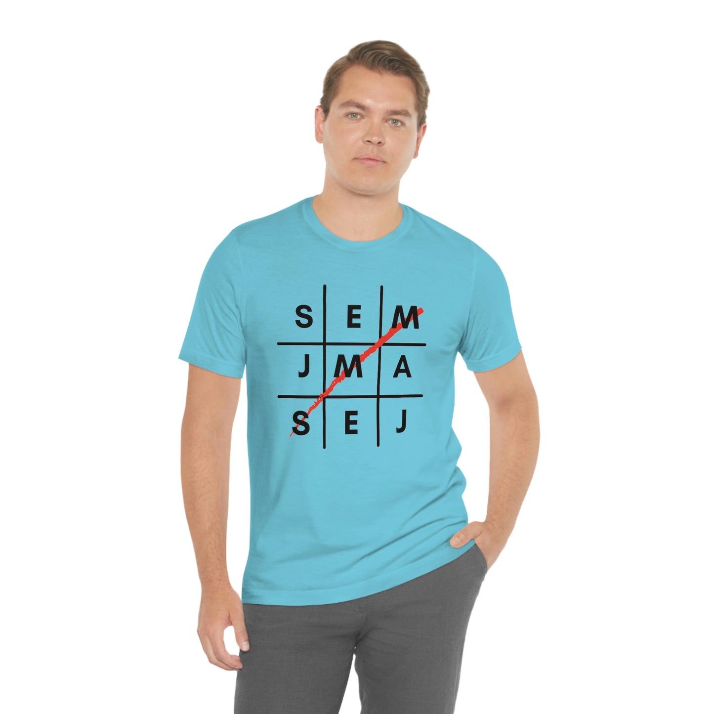 Semaj James Tic Tac Toe Unisex Jersey Short Sleeve Tee