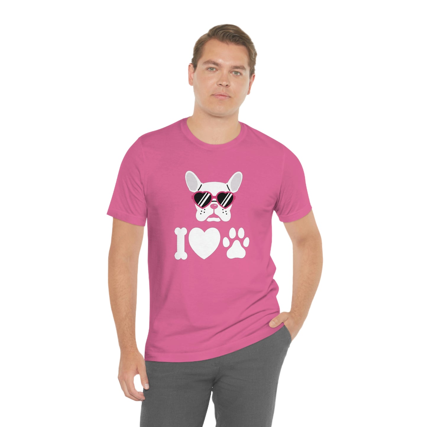 I Love Puppy Love Unisex Jersey Short Sleeve Tee