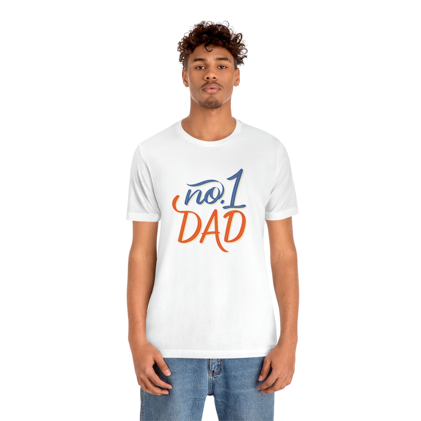 #1 Dad Unisex Jersey Short Sleeve Tee