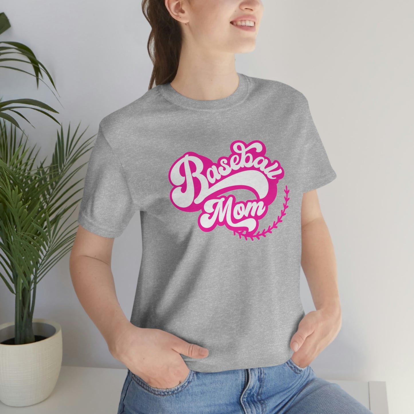 Baseball Mom Unisex Jersey Short Sleeve Tee