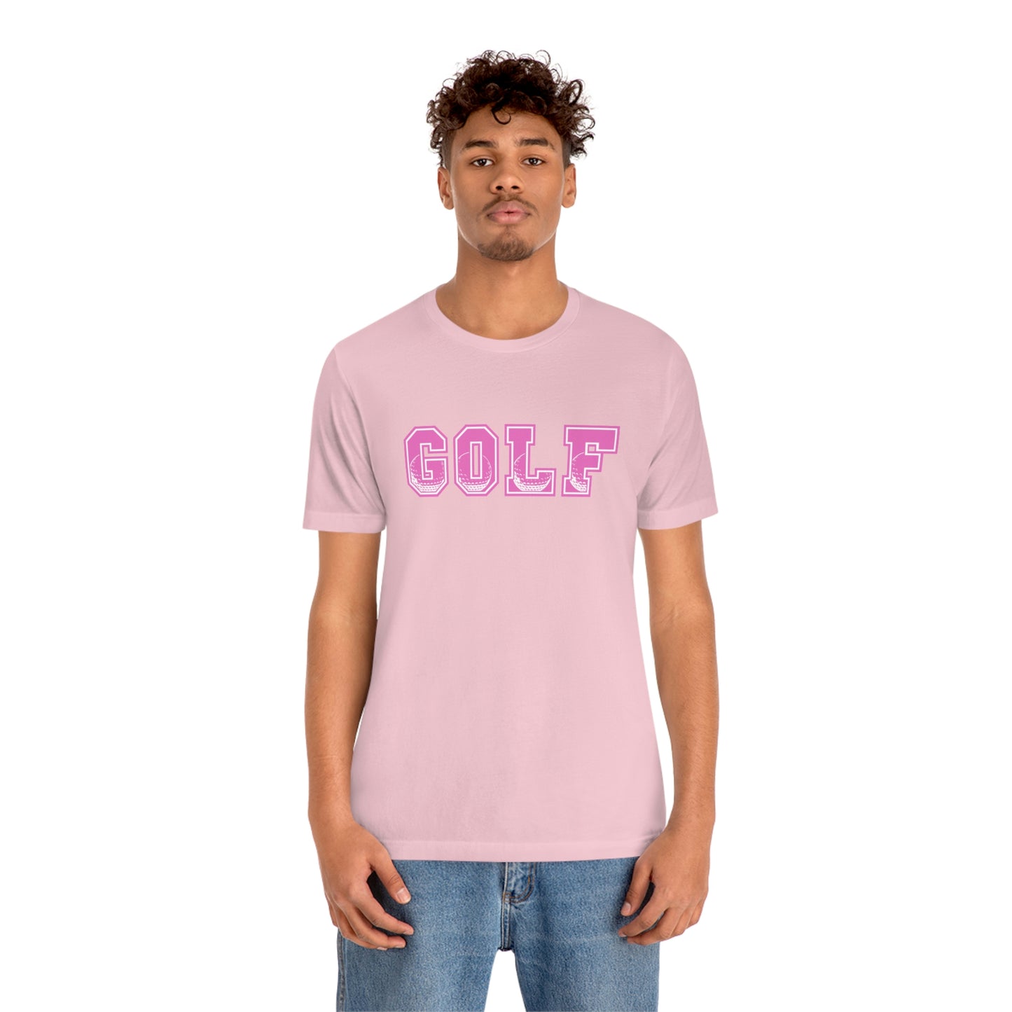 Golf Pink Unisex Jersey Short Sleeve Tee