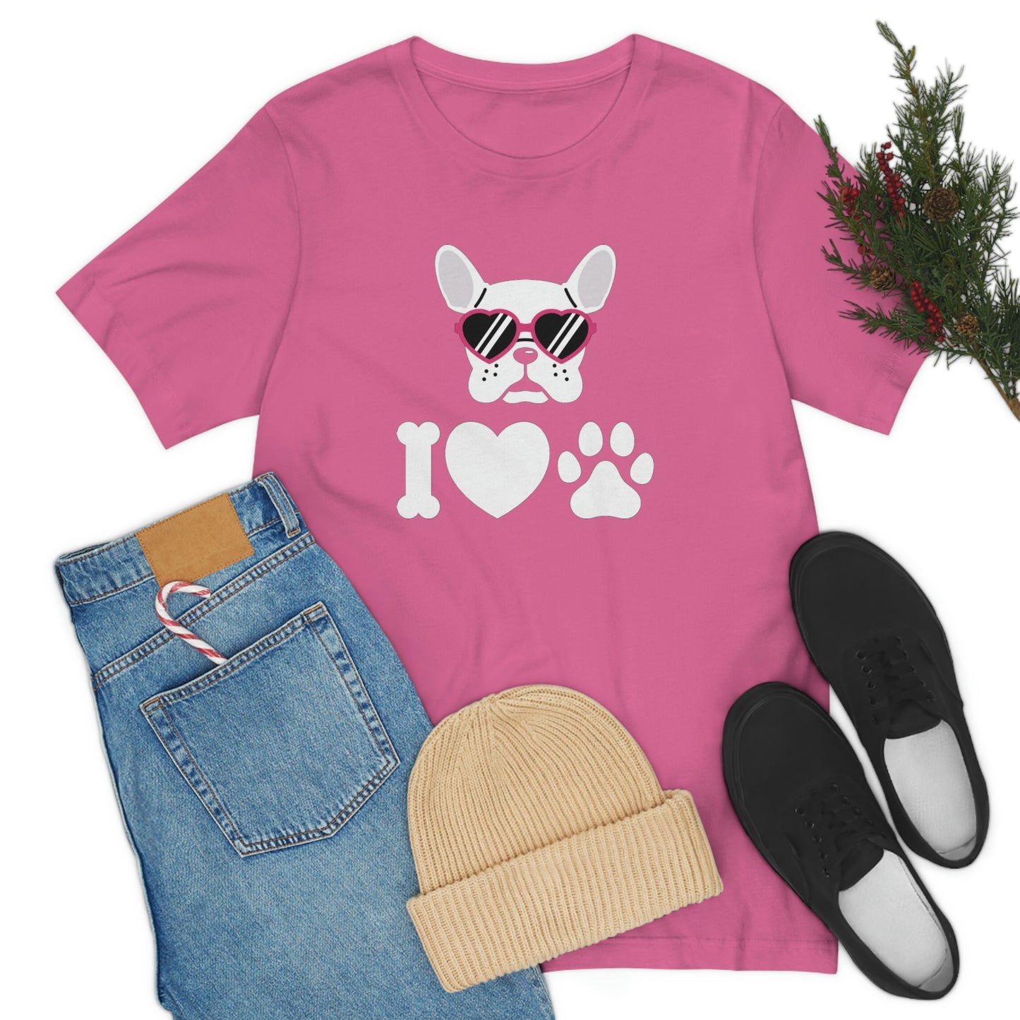 I Love Puppy Love Unisex Jersey Short Sleeve Tee